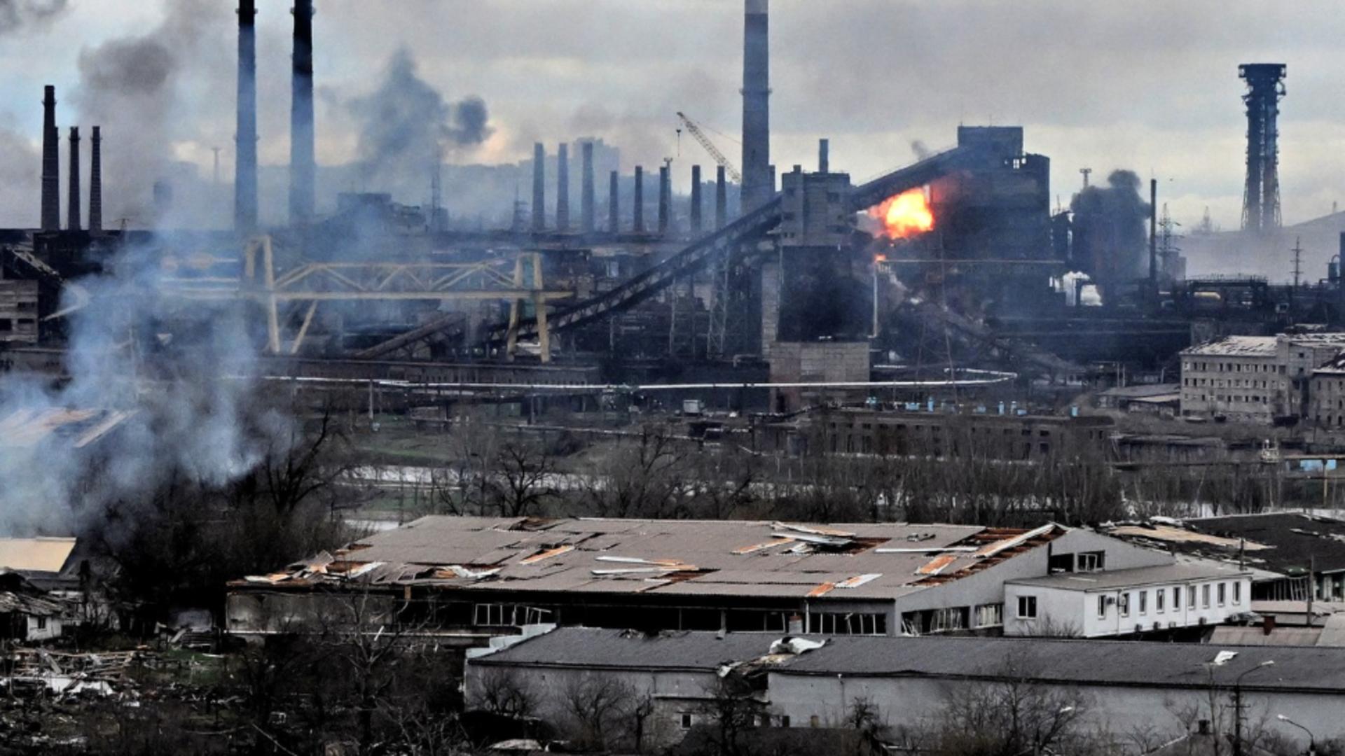Război Ucraina-Rusia. Mariupol - combinatul Azovstal, ultima redută  Foto: Profi Media