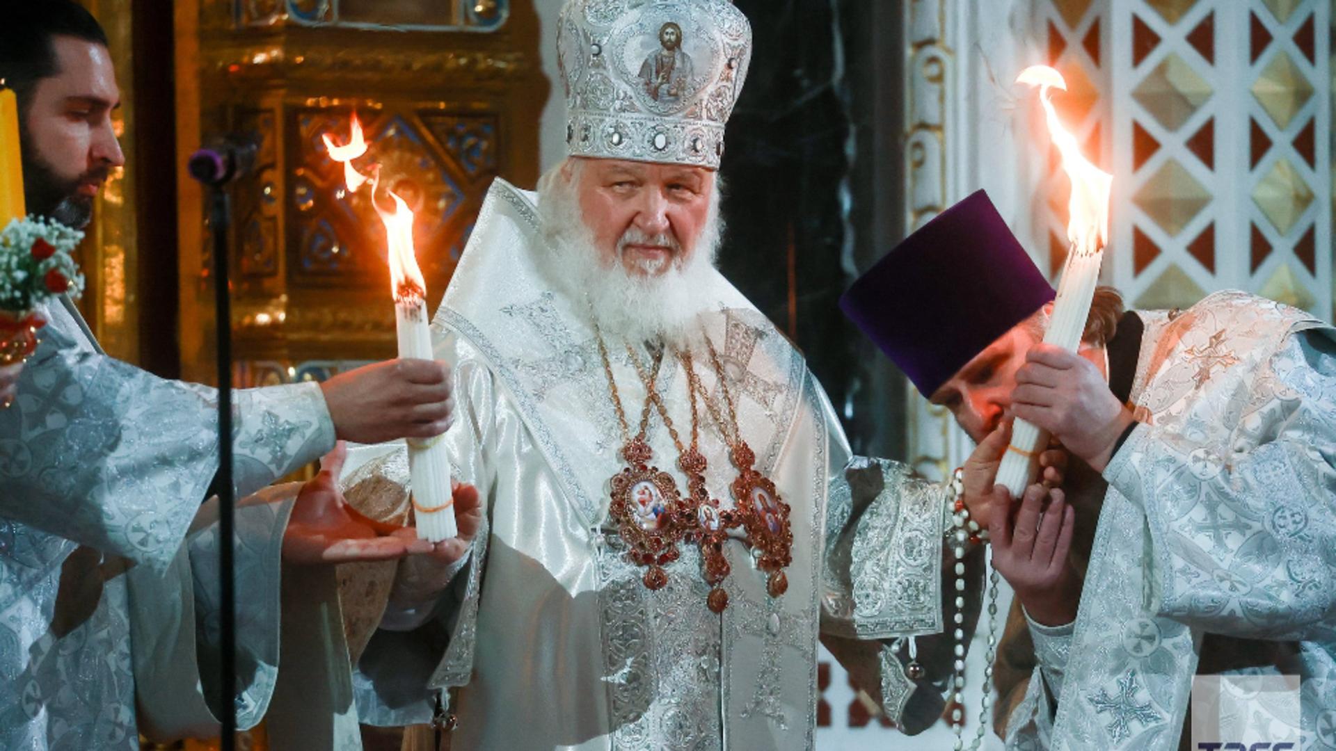 Patriarhul Kiril (V. Putin (TASS/Serghei Fadeev)