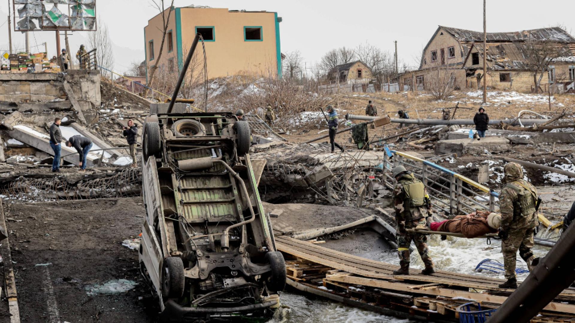 Noi atacuri asupra țintelor civile, în Ucraina. Foto/Profimedia