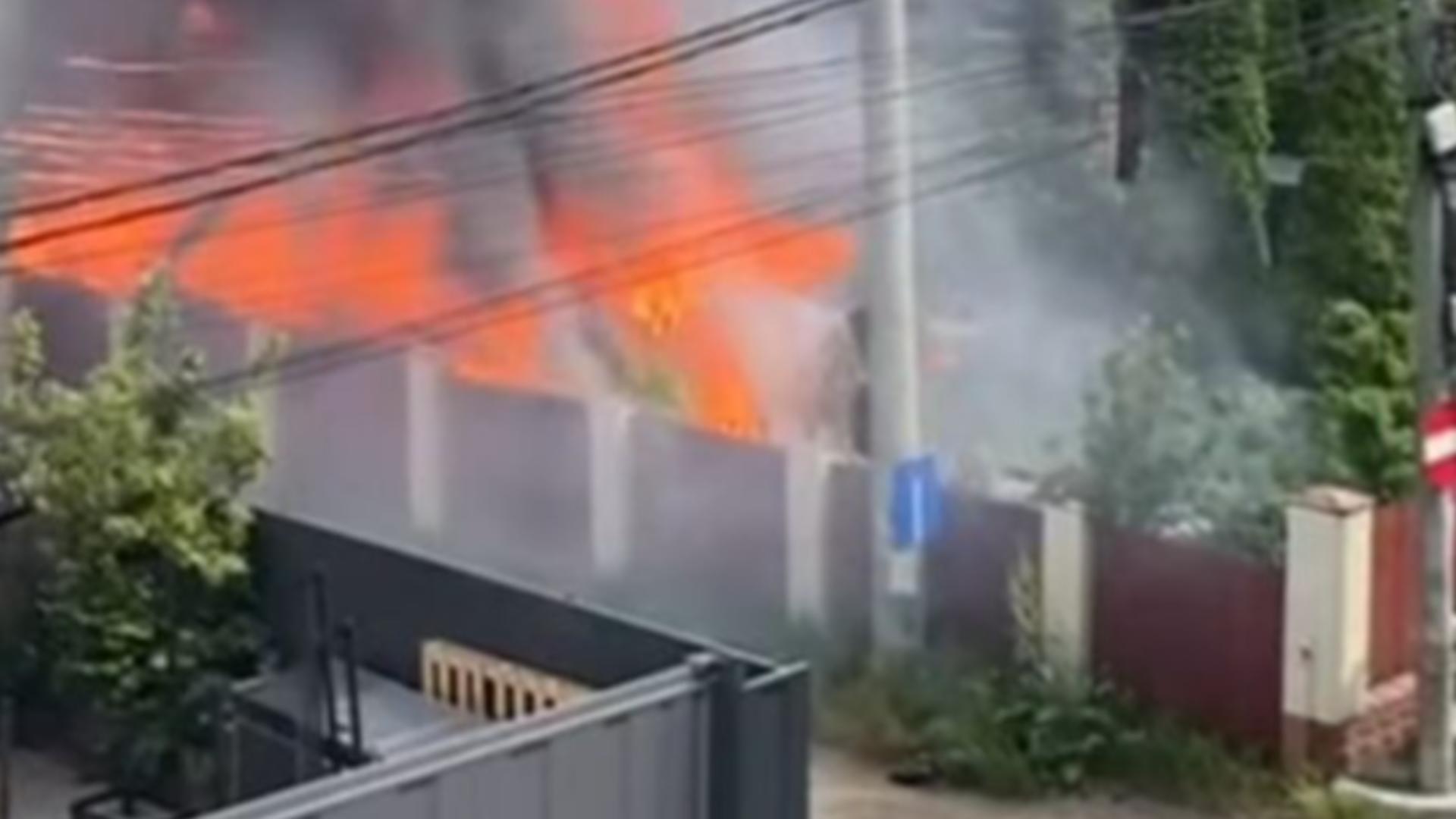 Incendiu casă vecină familia Ibacka / Captură foto Instagram