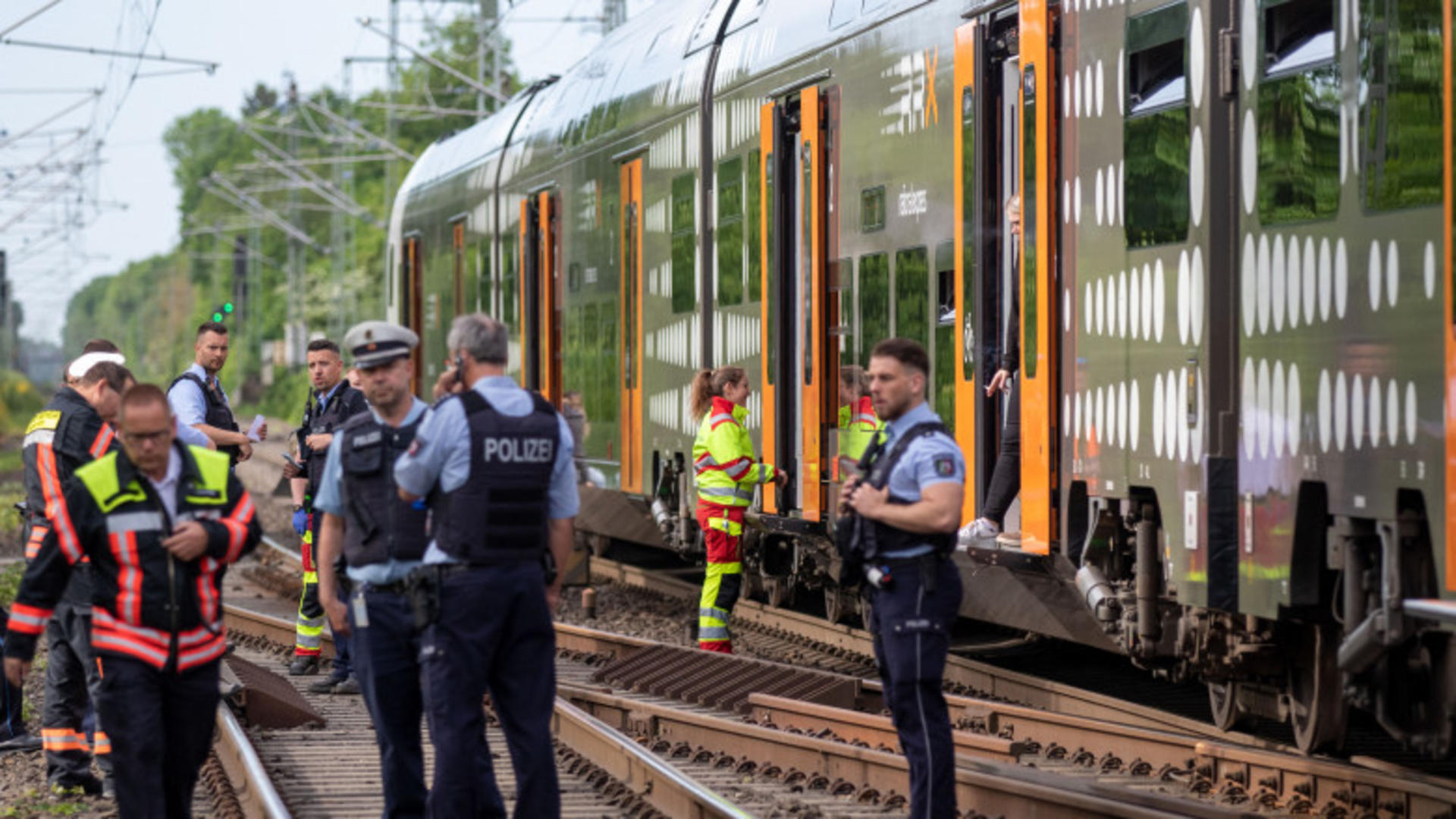 Atac cu cuțitul într-un tren din Germania / Foto: Profi Media