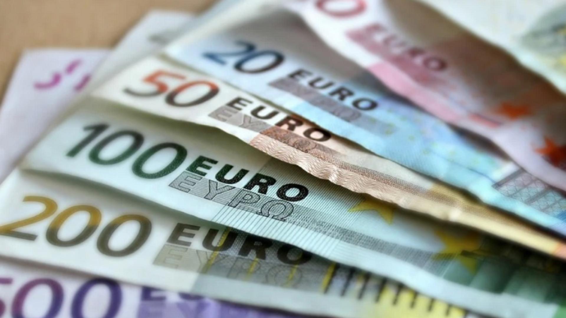 Euro - imagine cu notă sugestivă