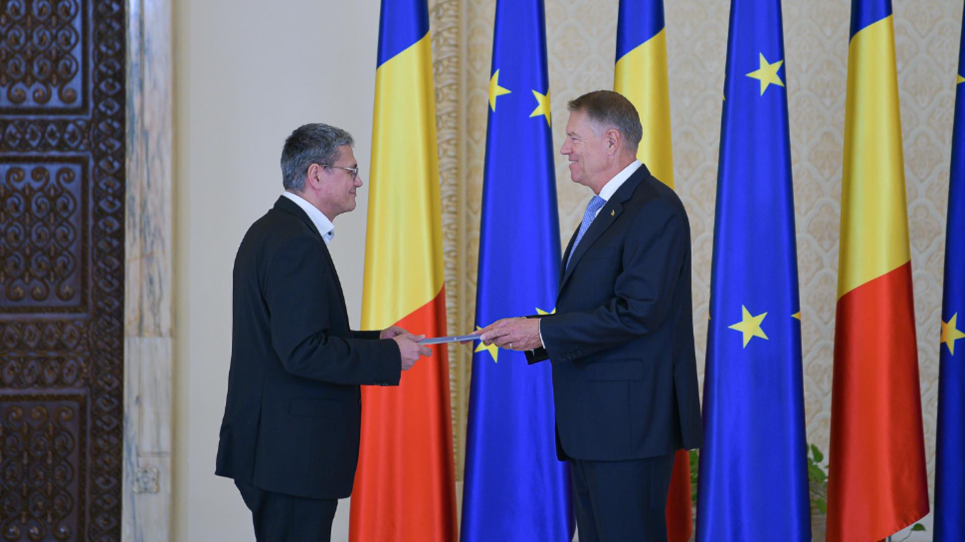 Marcel Boloș și președintele Klaus Iohannis. Foto/Președinția României