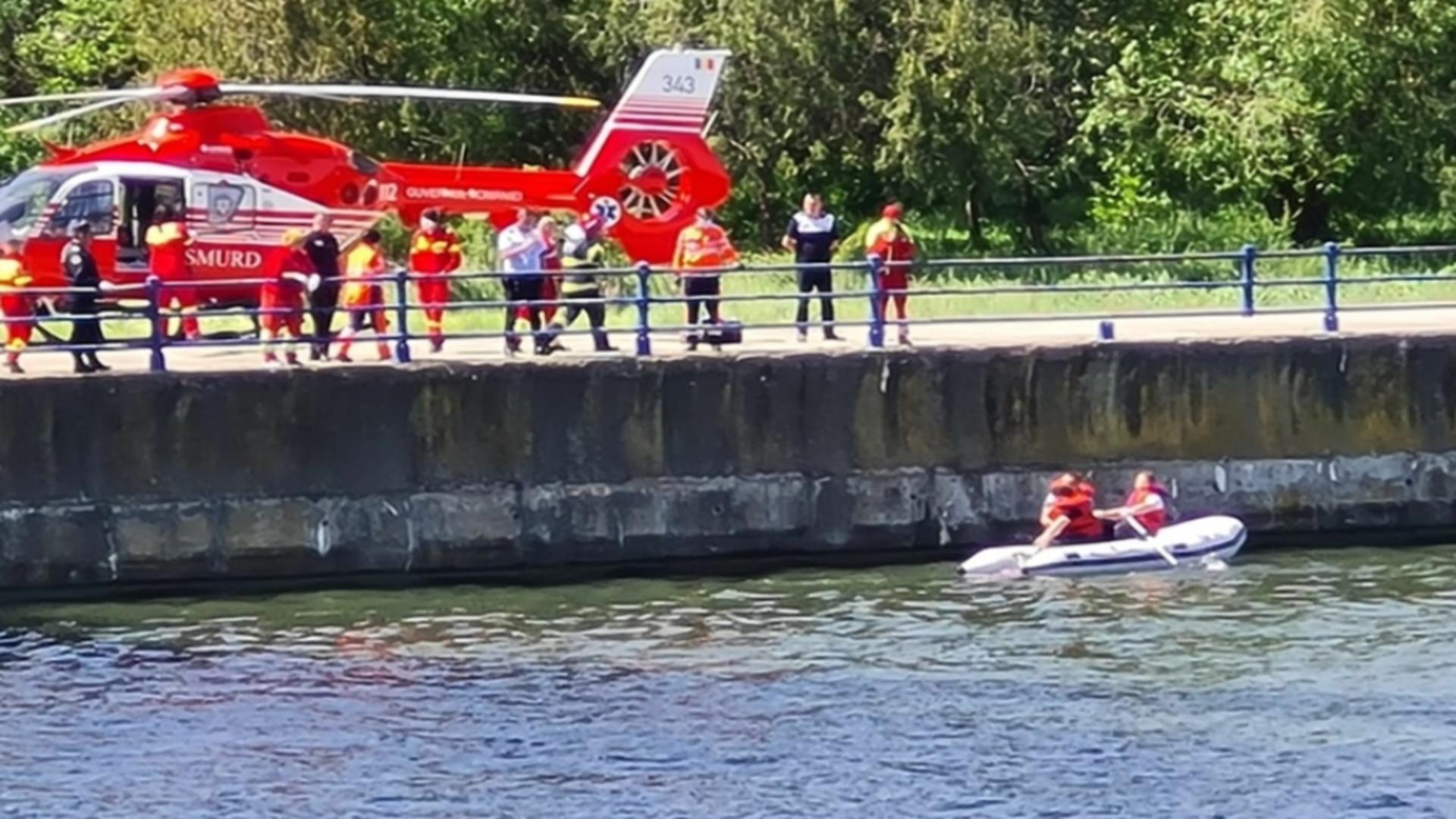 Alertă în Medgidia! O femeie, în stop cardiorespirator, după ce a căzut în Canalul Dunăre-Marea Neagră
