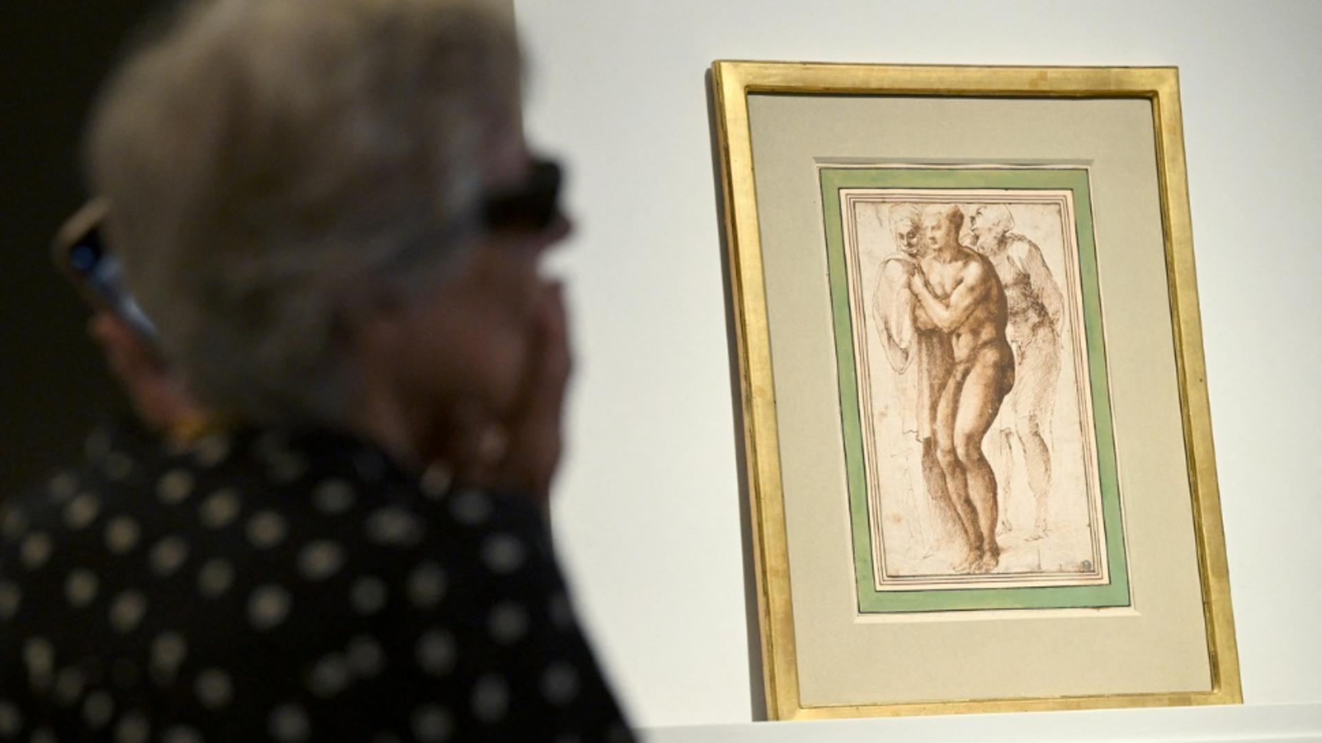 Desen de Michelangelo adjudecat pentru o sumă fabuloasă. Foto/Profimedia