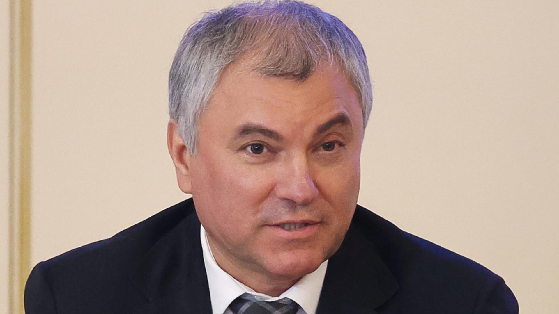 Vyacheslav Volodin, președintele Dumei de Stat din Rusia/ Foto: Profimedia