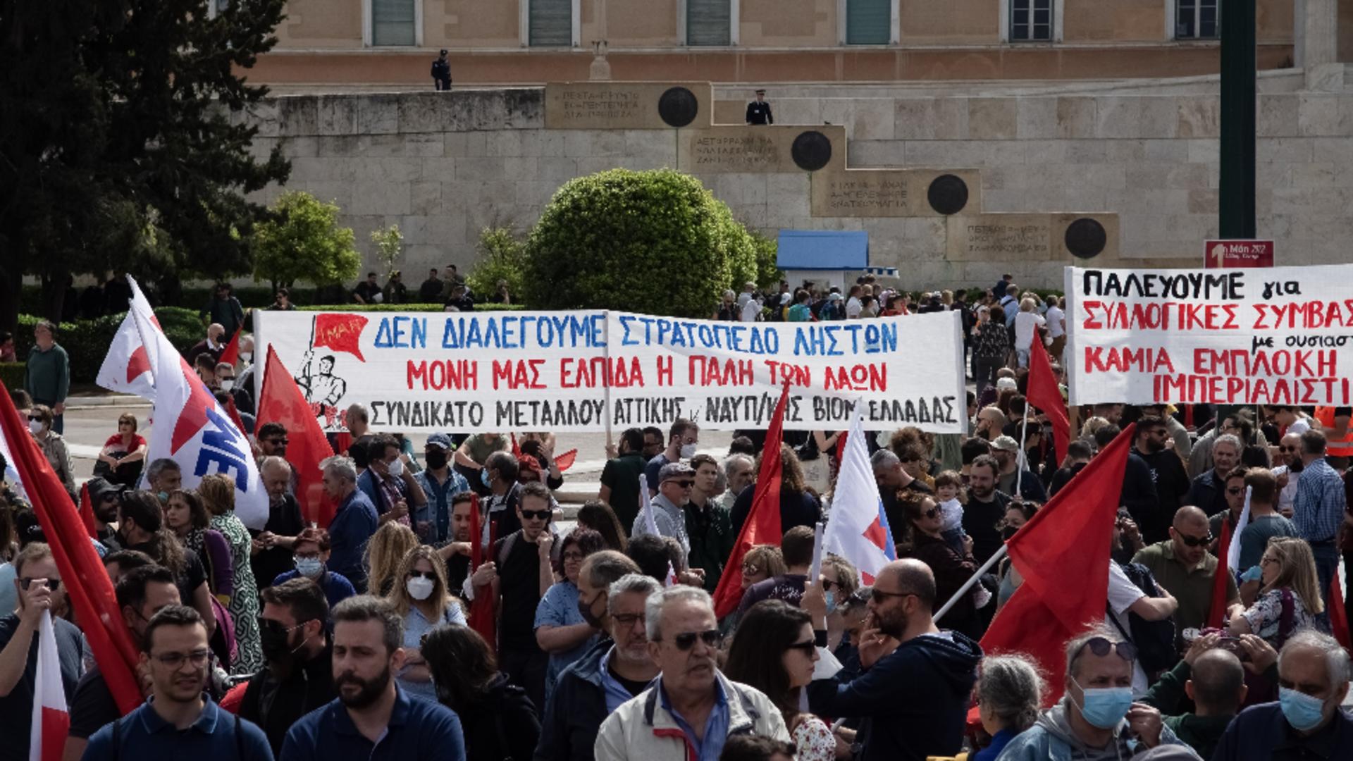 Proteste masive în Grecia / Sursa foto: Profi Media