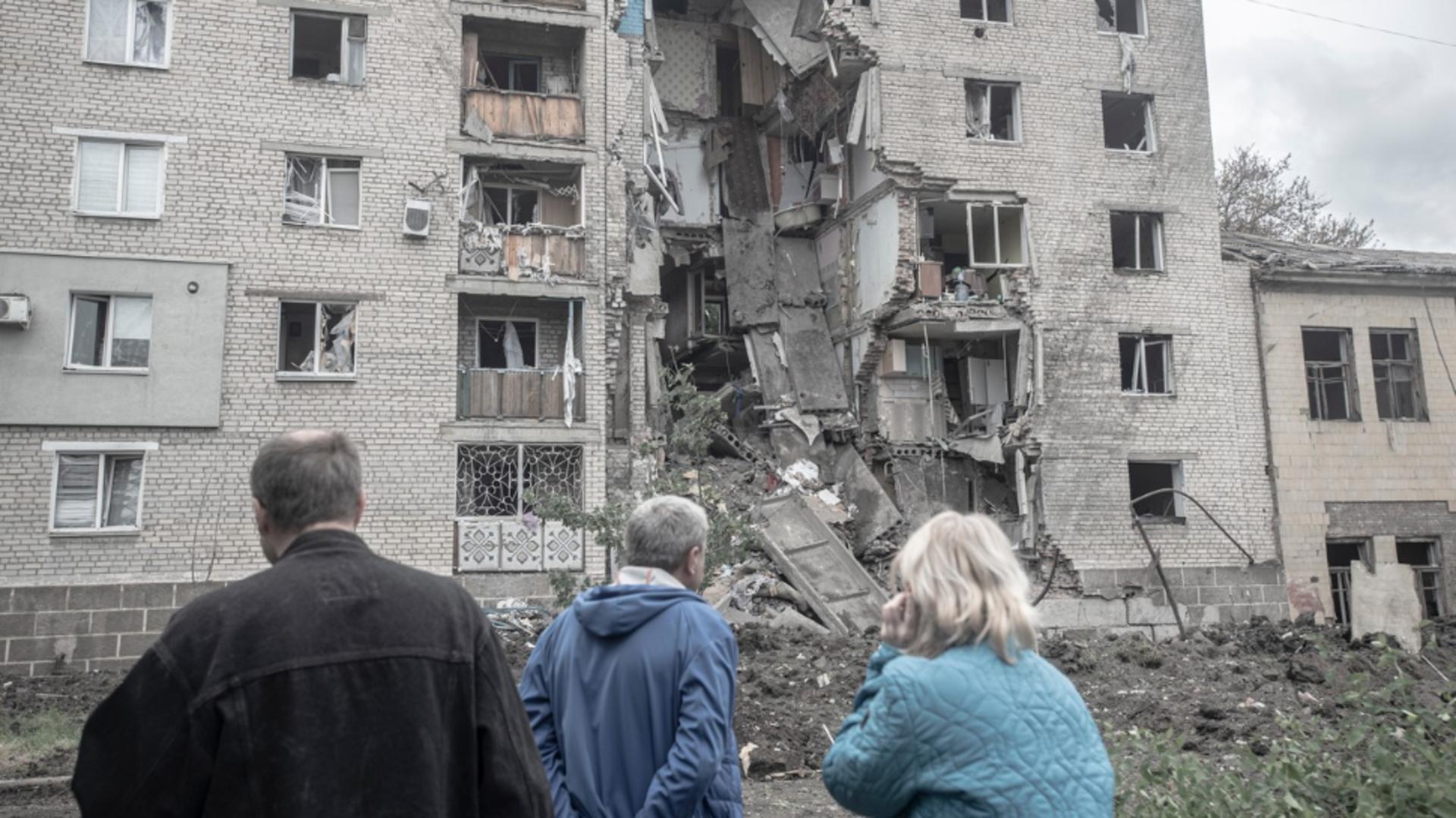 Clădiri bombardate în Harkov / Foto: Arhivă Profi Media