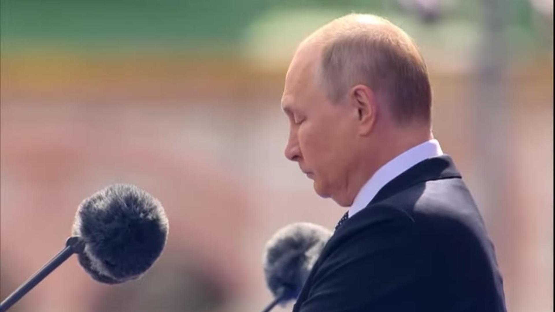 Vladimir Putin, la discursul din 9 mai, de Ziua Victoriei