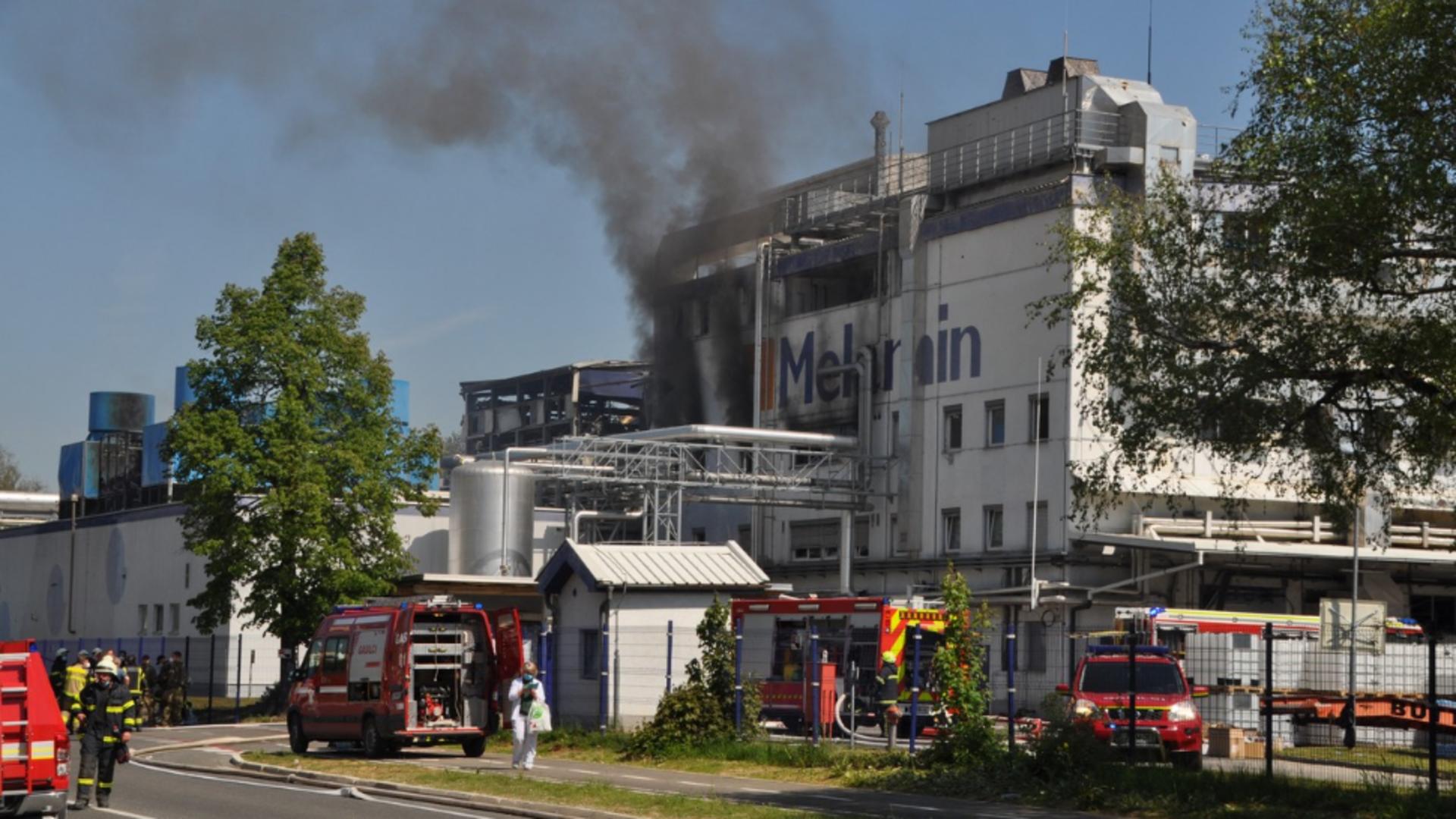 Explozie într-o fabrică de materiale chimice din Slovenia. Foto/Profimedia
