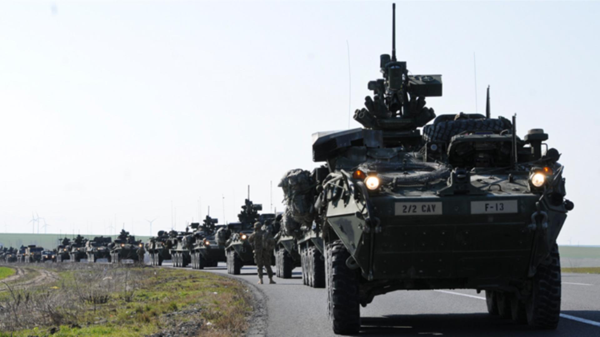 Batalionul Stryker al SUA în România: misiuni subsumate posturii de apărare a NATO - Măsuri pentru securitatea de la graniță