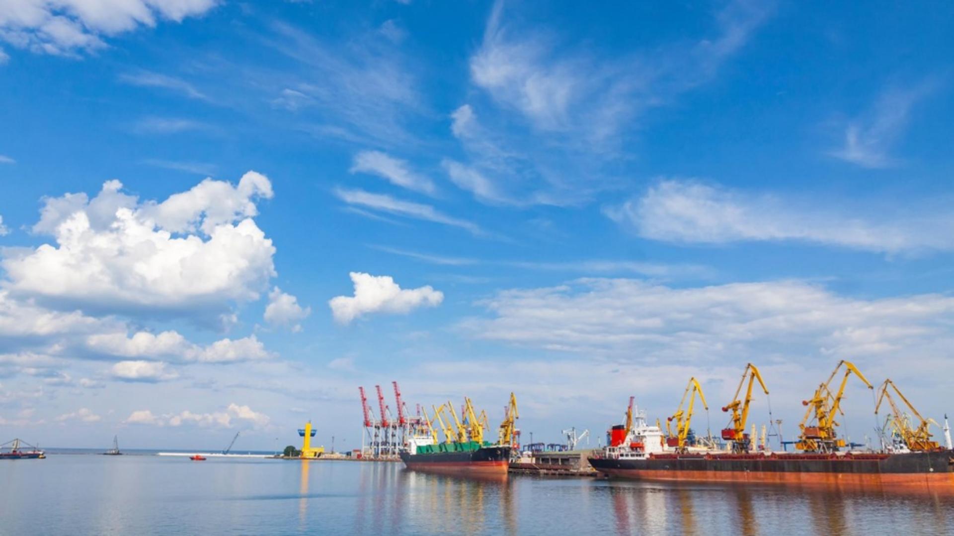 Portul din Odesa, țintă predilectă pentru ruși. Foto/Profimedia