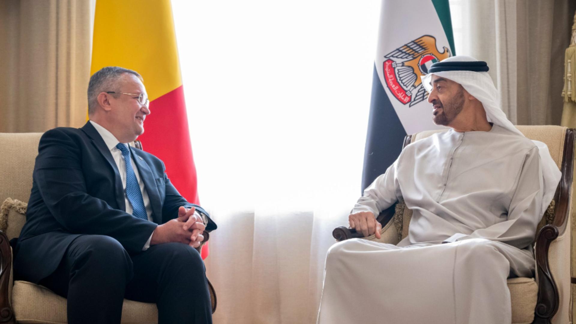 Nicolae Ciucă, întâlnire cu președintele Emiratelor Arabe Unite