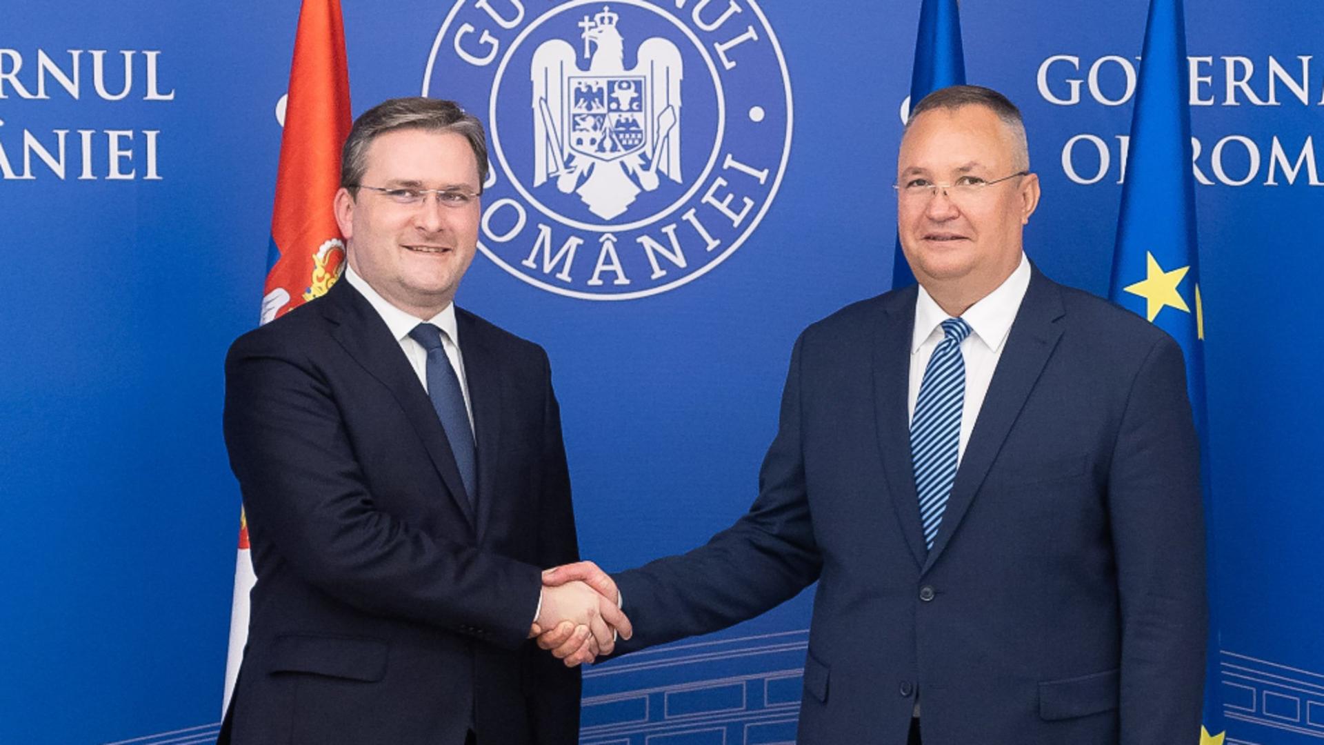 Nicolae Ciucă, discuții cu ministrul afacerilor externe din Serbia
