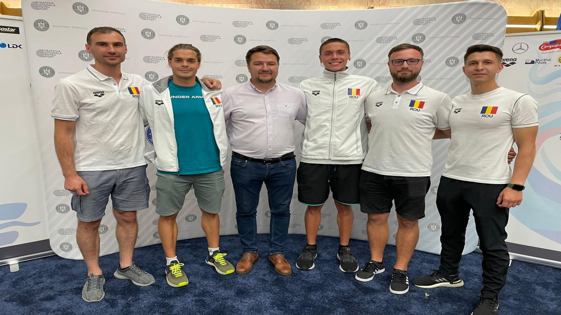 Dragoș Luscan, Robert Glință, Ionuț Popa, David Popovici, Adrian Rădulescu – toți angajați ai Clubului Sportiv Dinamo