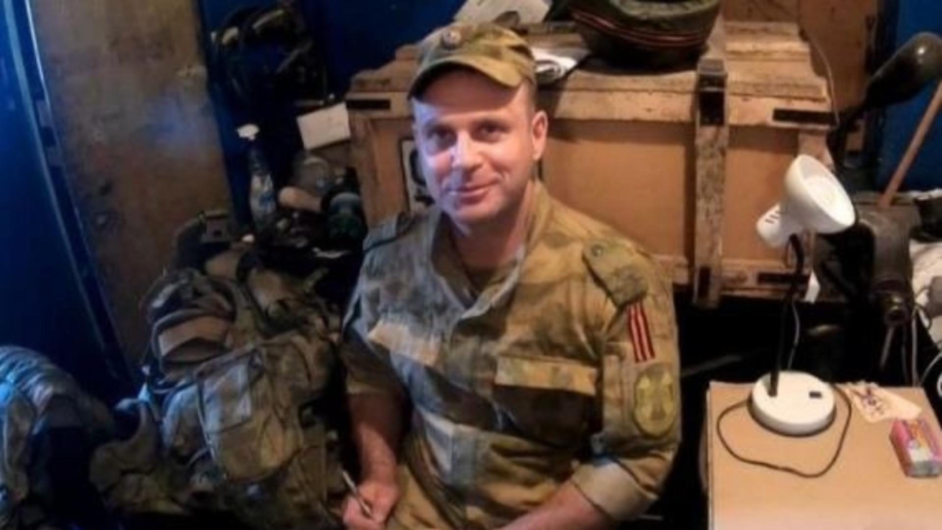 Colonelul rus Serghei Postnov, ucis în Ucraina/ Foto: Twitter NEXTA
