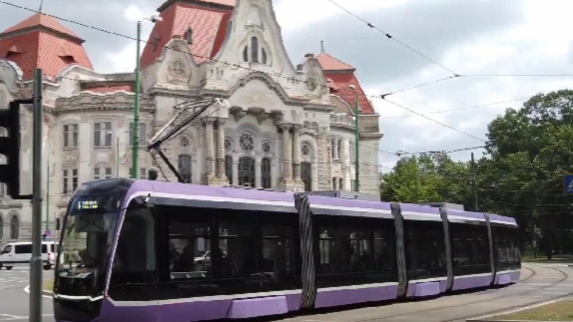 Tramvai Timișoara/ Captură video