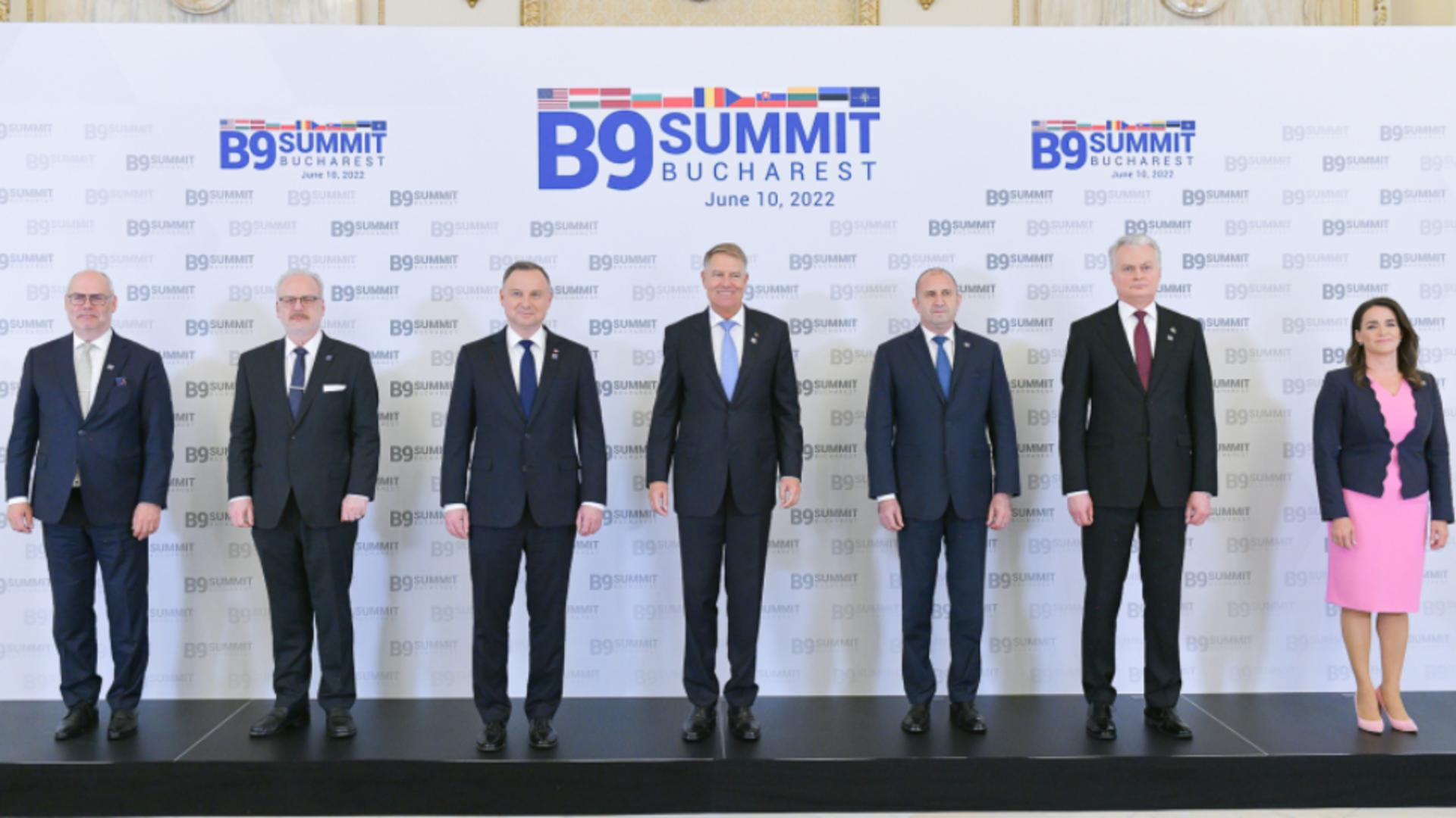 Summitul statelor NATO în format B9, la București, 10 iunie 2022 Foto: presidency.ro