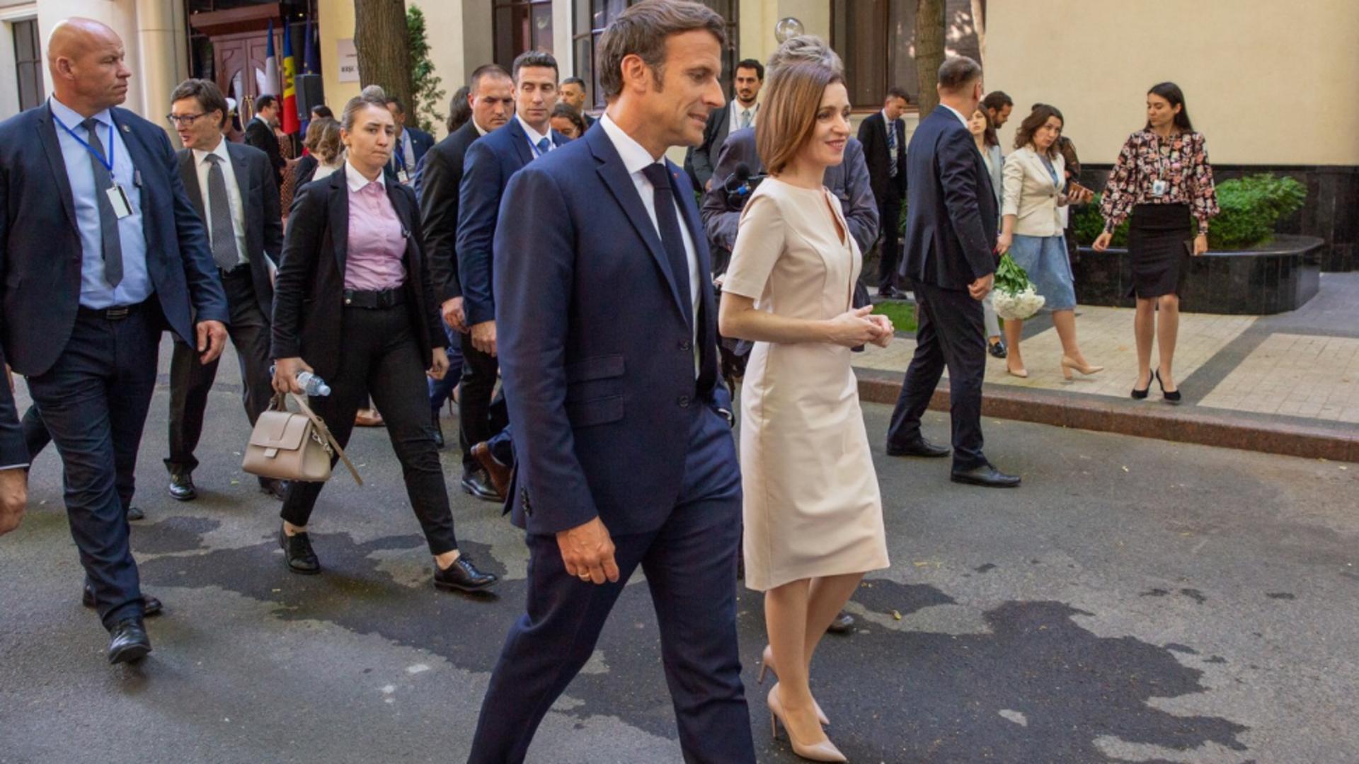 Emmanuel Macron, vizită istorică în Republica Moldova. Foto/Profimedia
