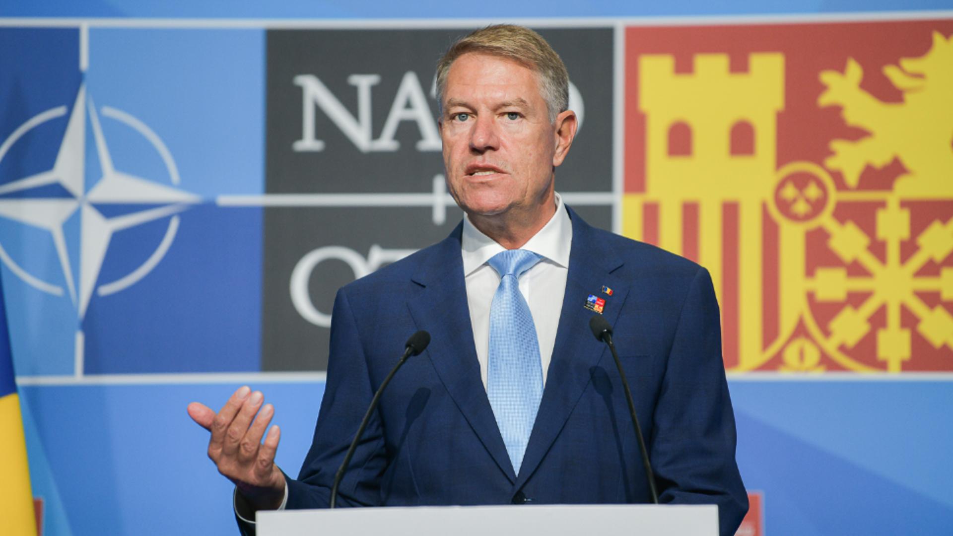 Klaus Iohannis, președintele României. Summit NATO, Madrid, 29 iunie 2022 Foto: Presidency.ro