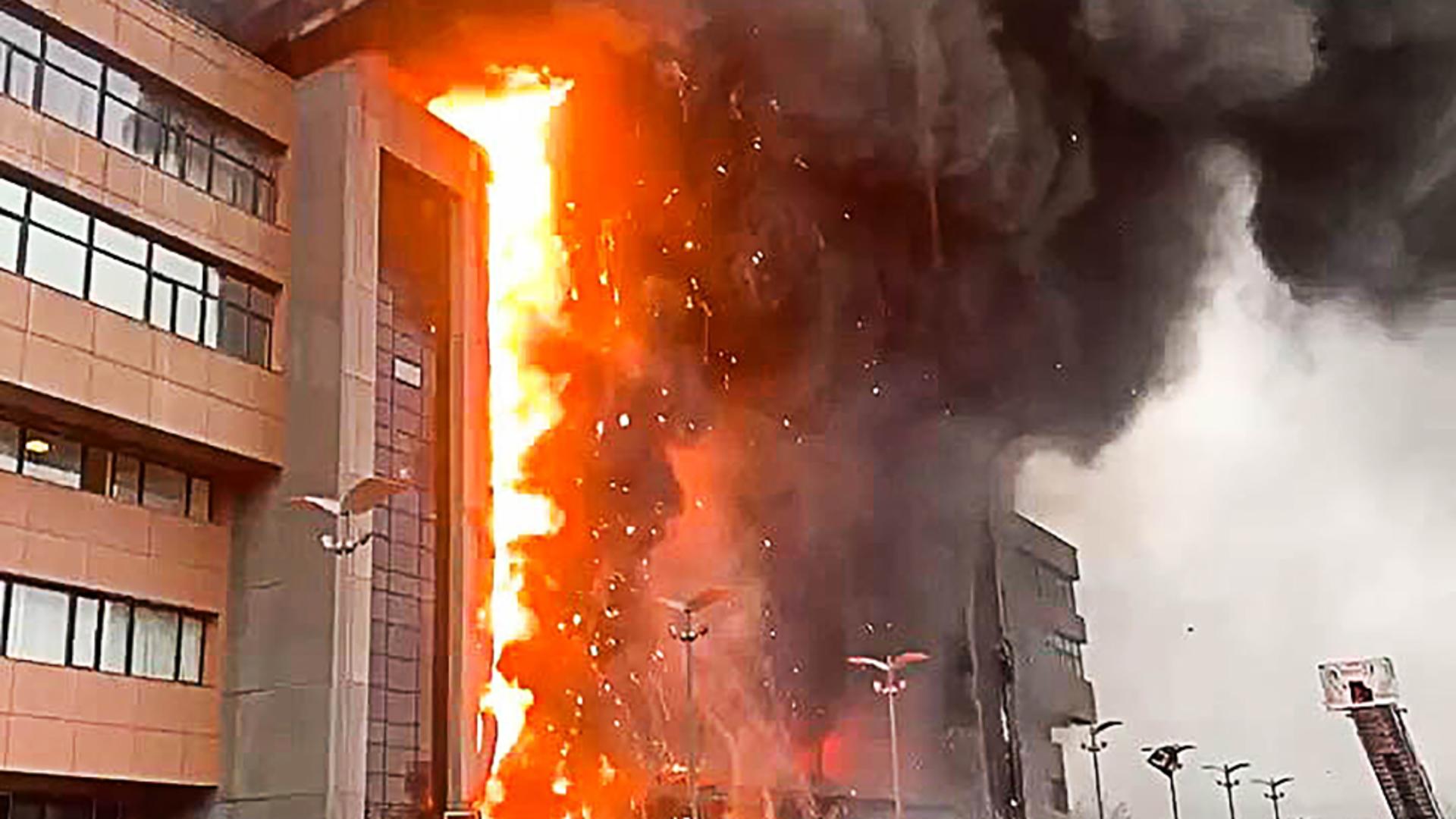 Incendiu violent în Moscova / Sursa foto: Profi Media