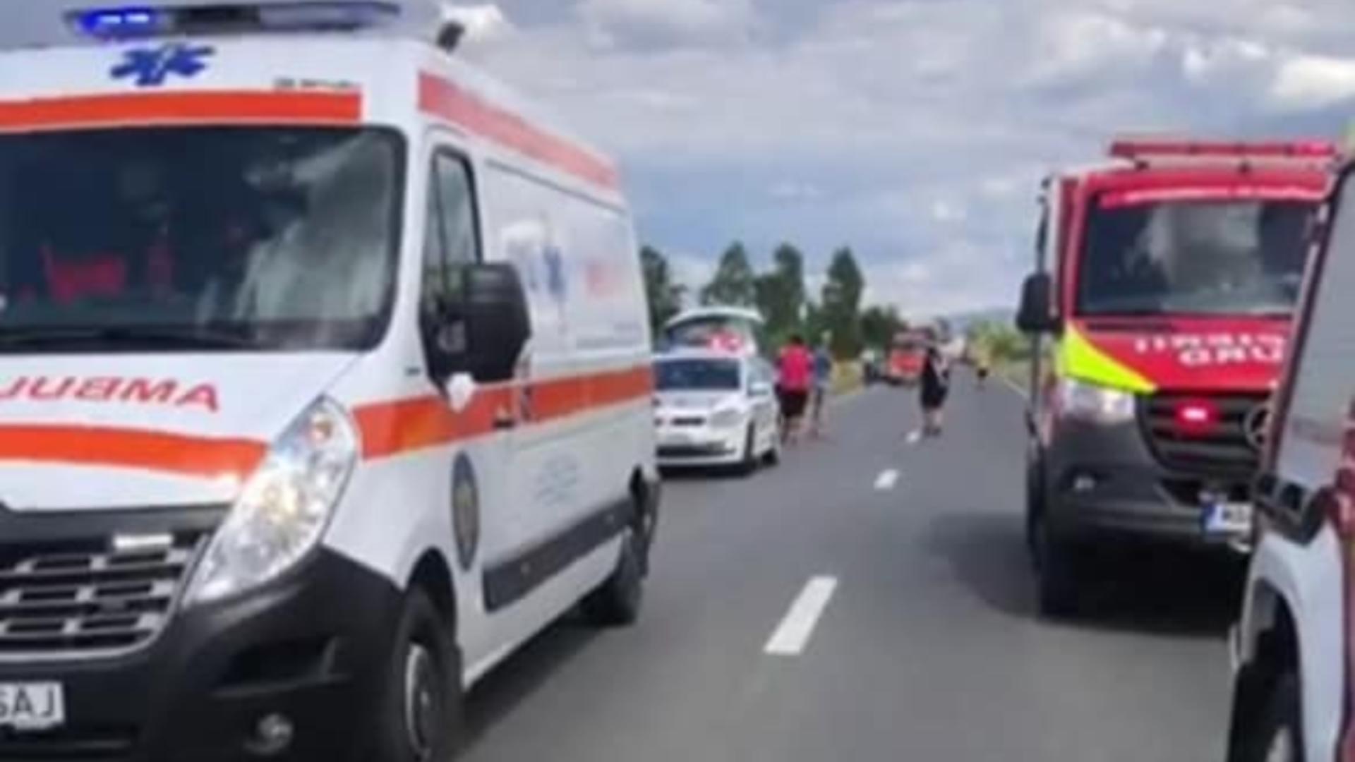 Accident grav în Timiș. Sursa foto: Facebook Info Trafic 24