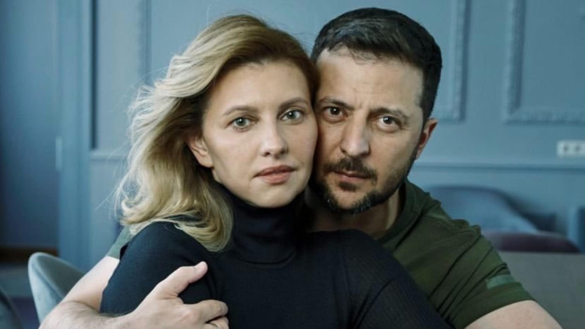 Olena Zelenska și Volodimir Zelenski/ Foto: Captură foto Vogue