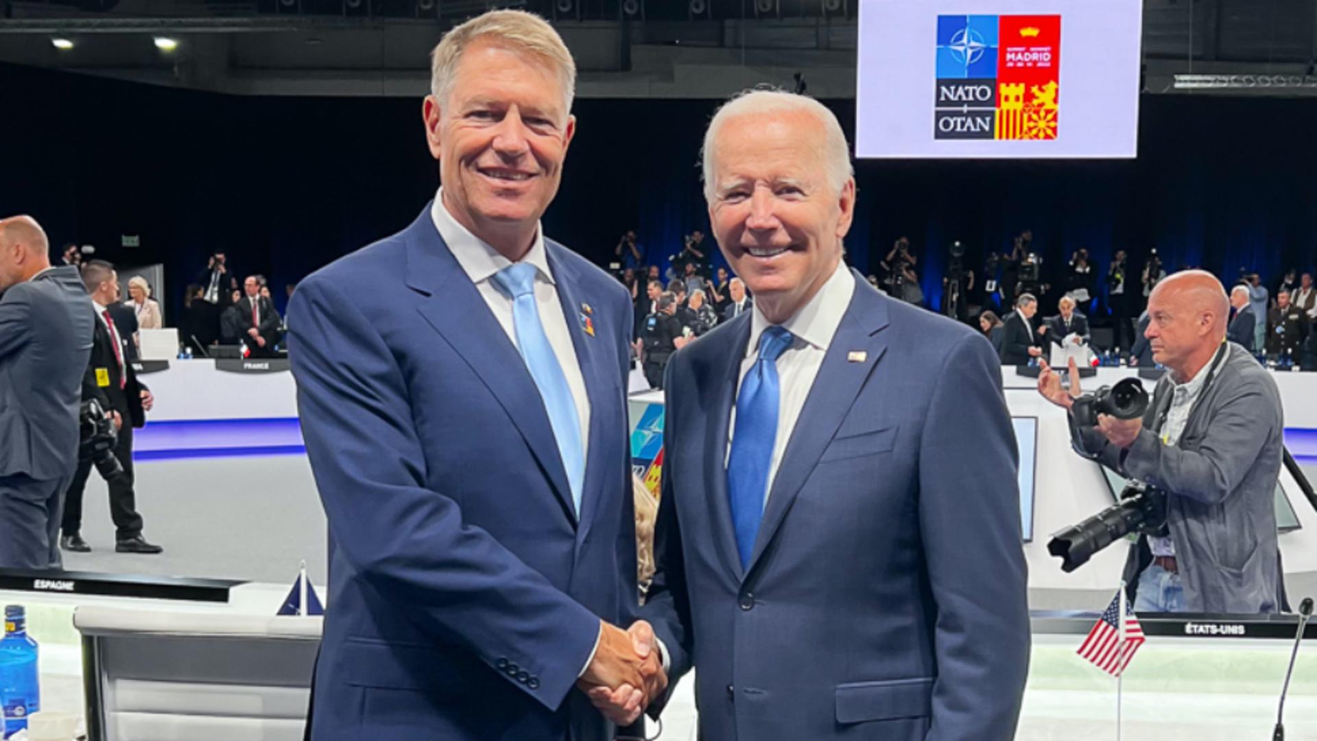 Klaus Iohannis, Joe Biden, summit NATO, Madrid, 29-30 iunie 2022