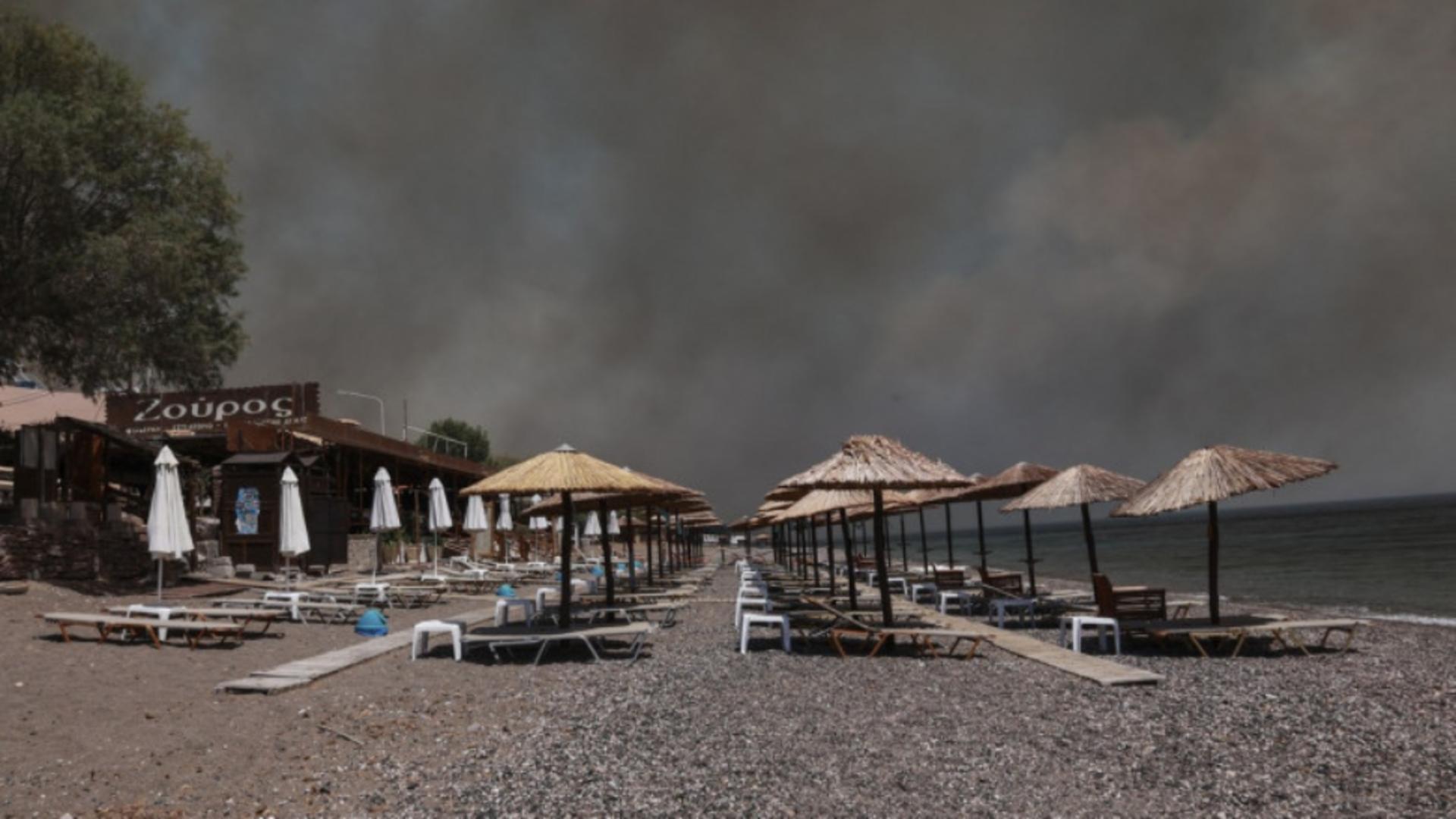 Incendiu de amploare pe o insulă din Grecia / Foto: Profi Media