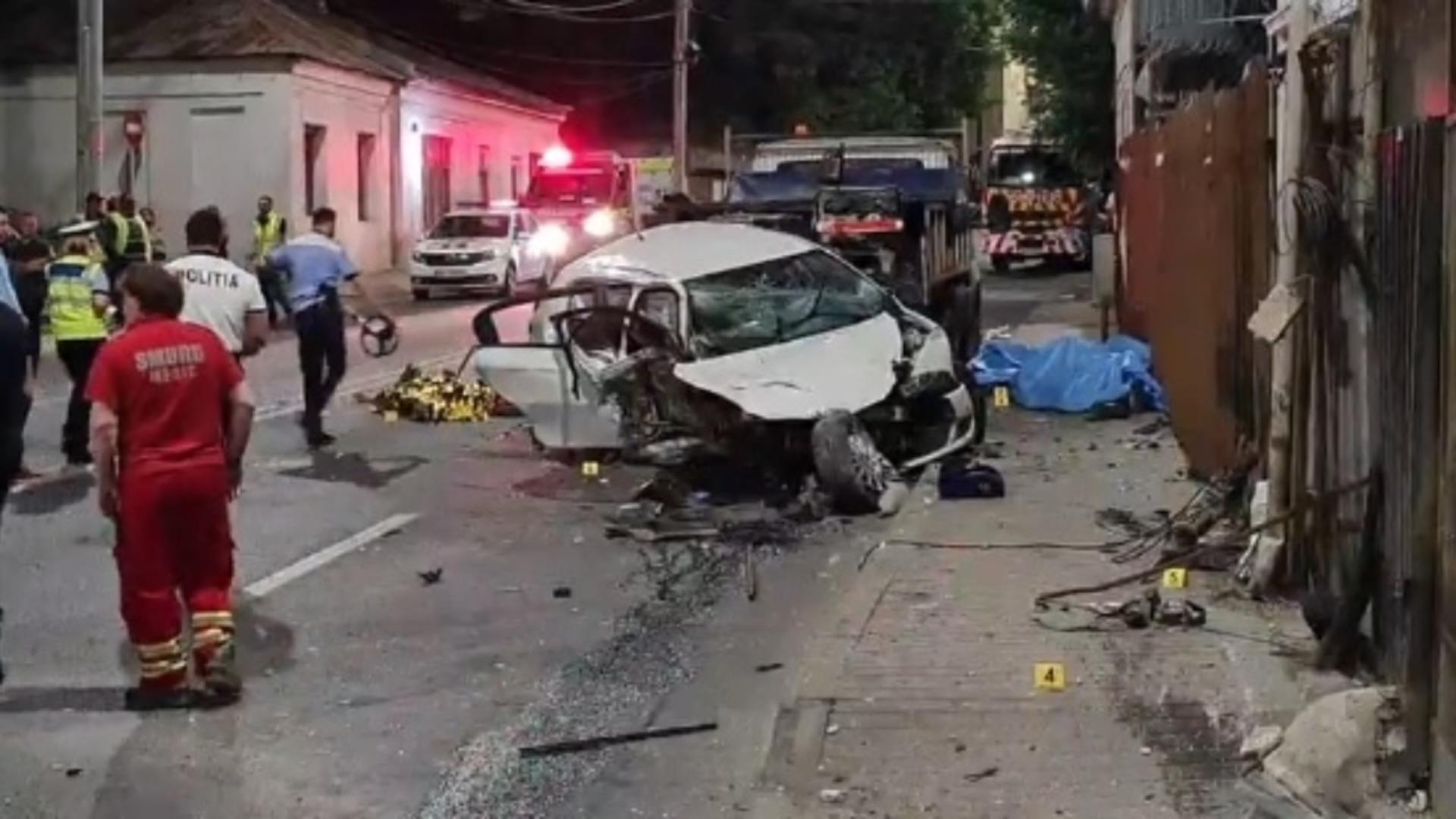 Şoferiţa din Iași care a ucis 4 muncitori avea 148 km/h la intrarea în curbă