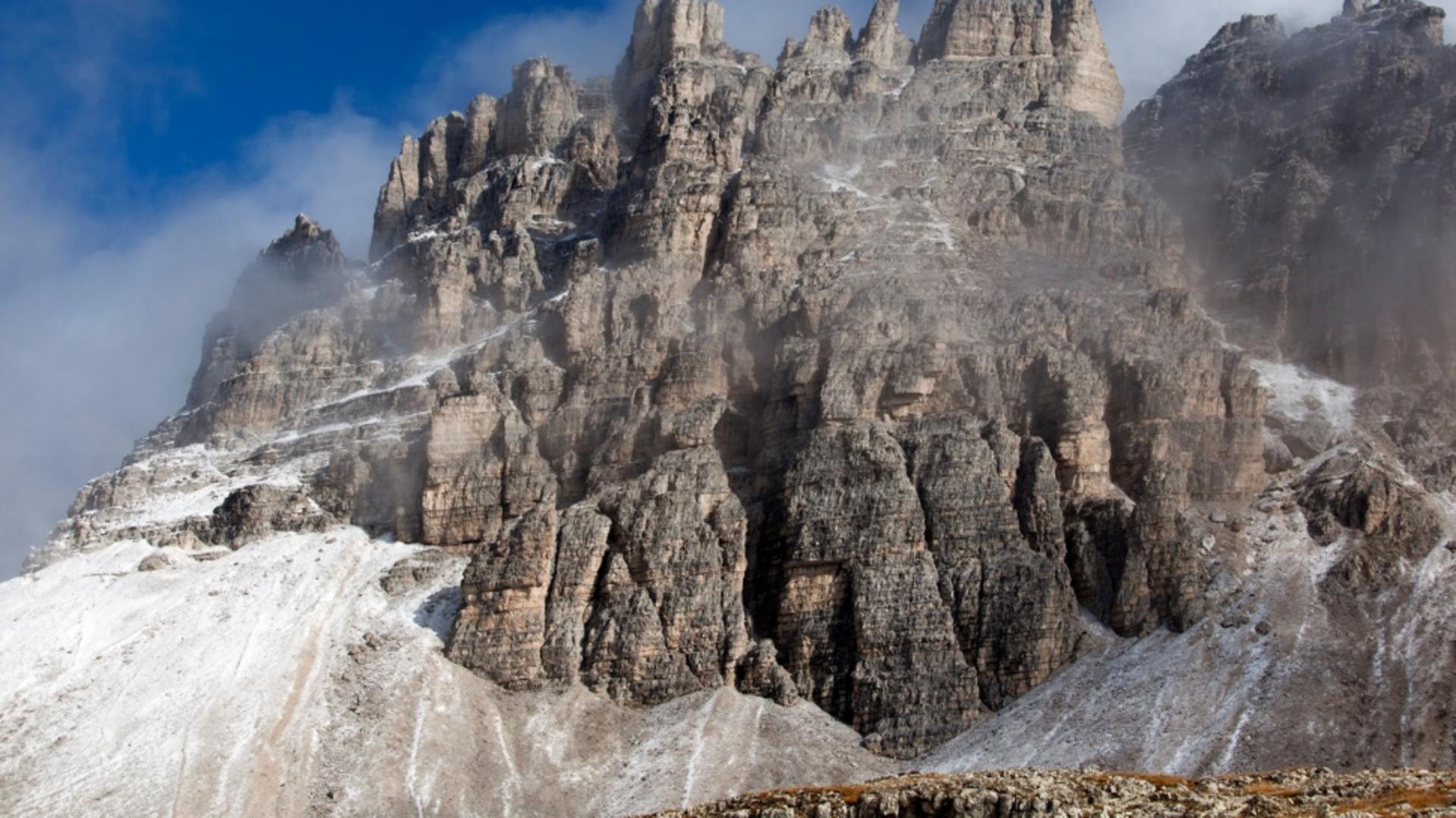 Ghețar topit în Alpii Italieni. Foto/Profimedia