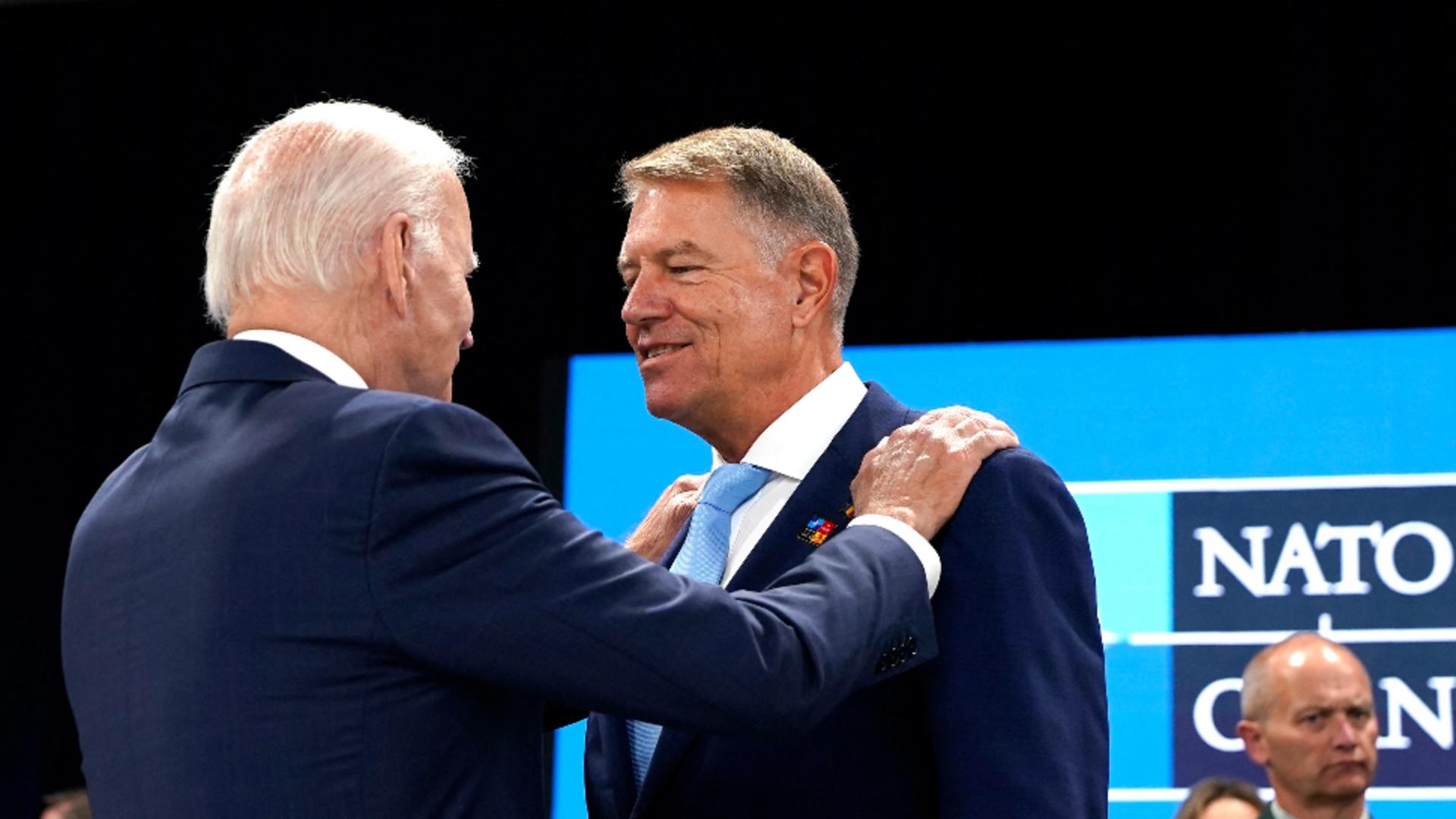 Joe Biden și Klaus Iohannis (Profimedia)