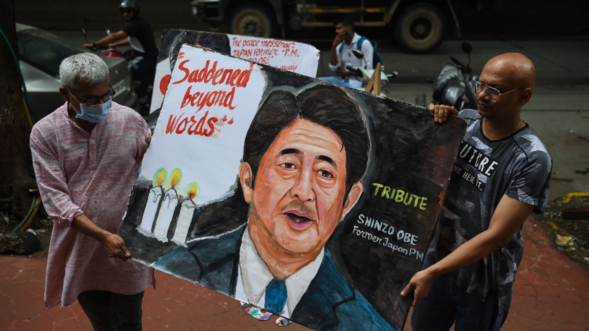 Manifestarere în memoria lui Shinzo Abe (Profimedia)