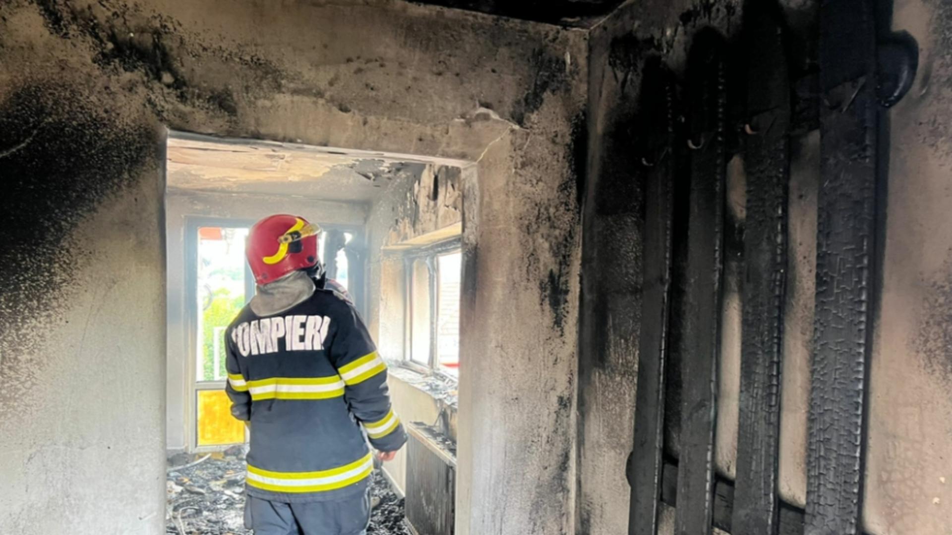 Incendiu casă Cisnădie