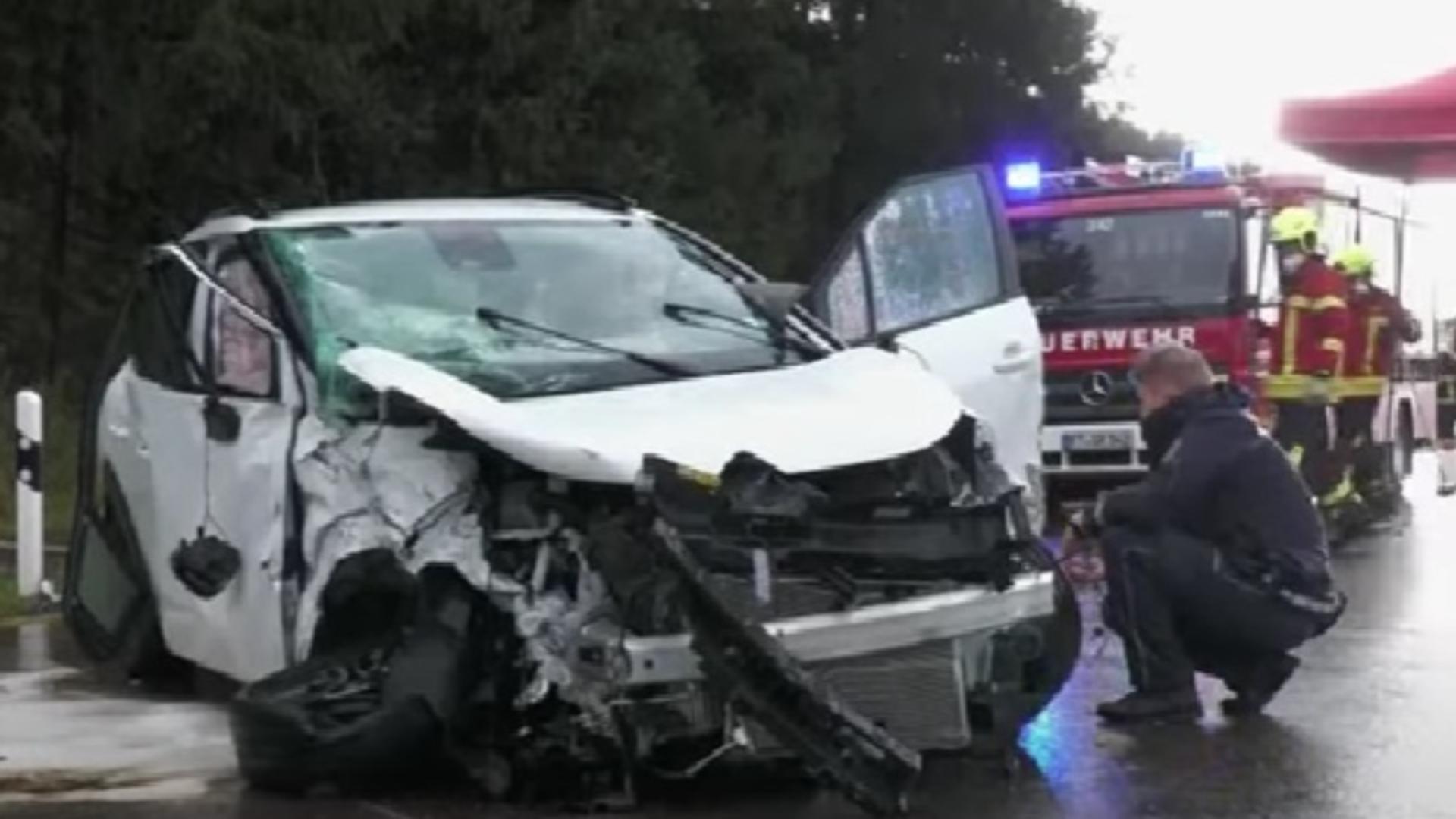 Accident Germania/ Captură video