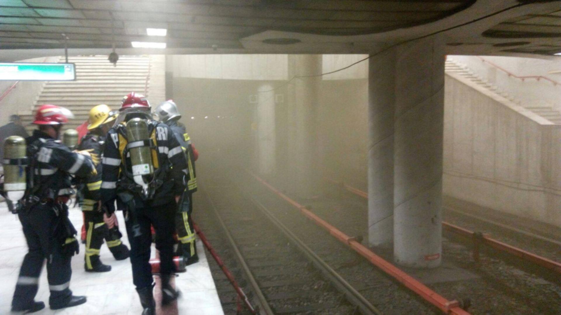 Incendiu la metrou