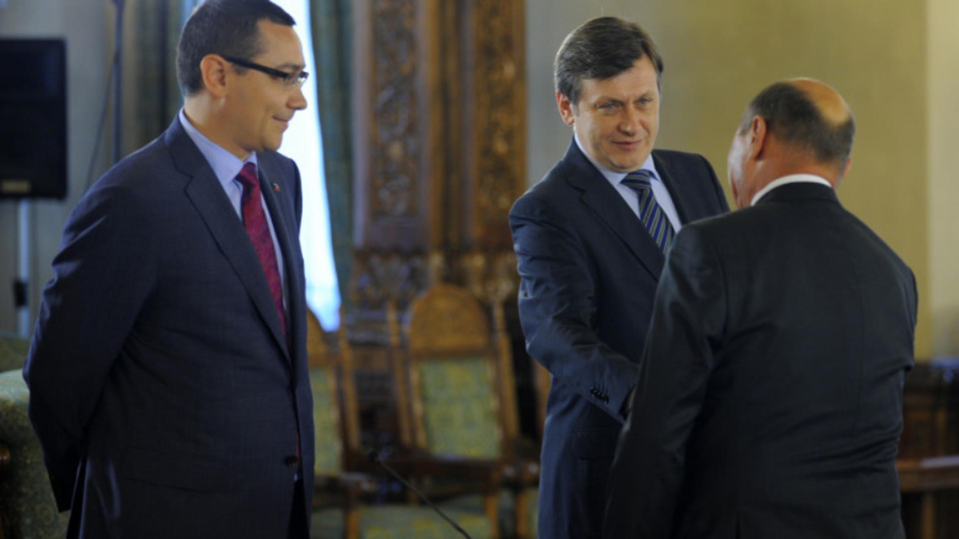Victor Ponta, Crin Antonescu, Traian Băsescu