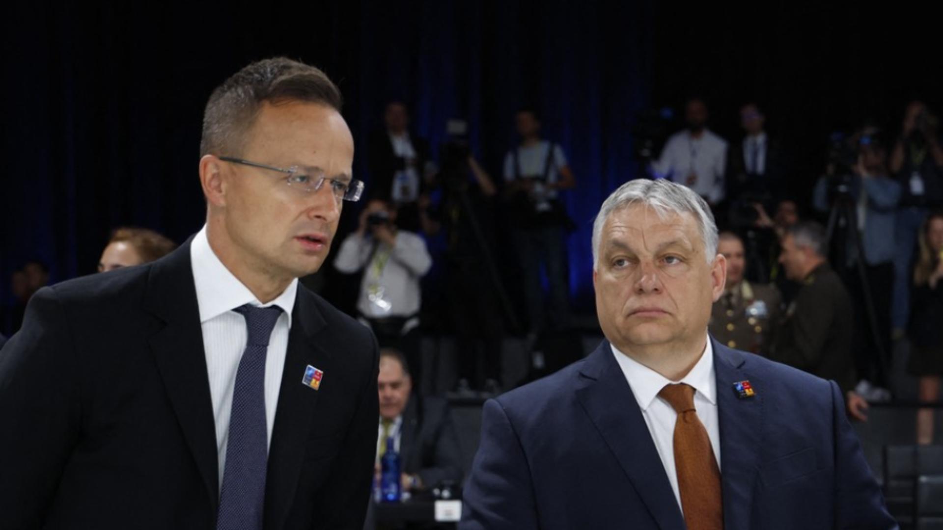 Viktor Orban și Peter Szijjarto (Profimedia)
