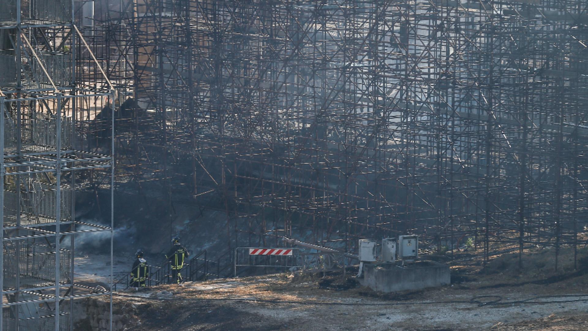 Urmarile incendiului de la Cinecitta (Profimedia)