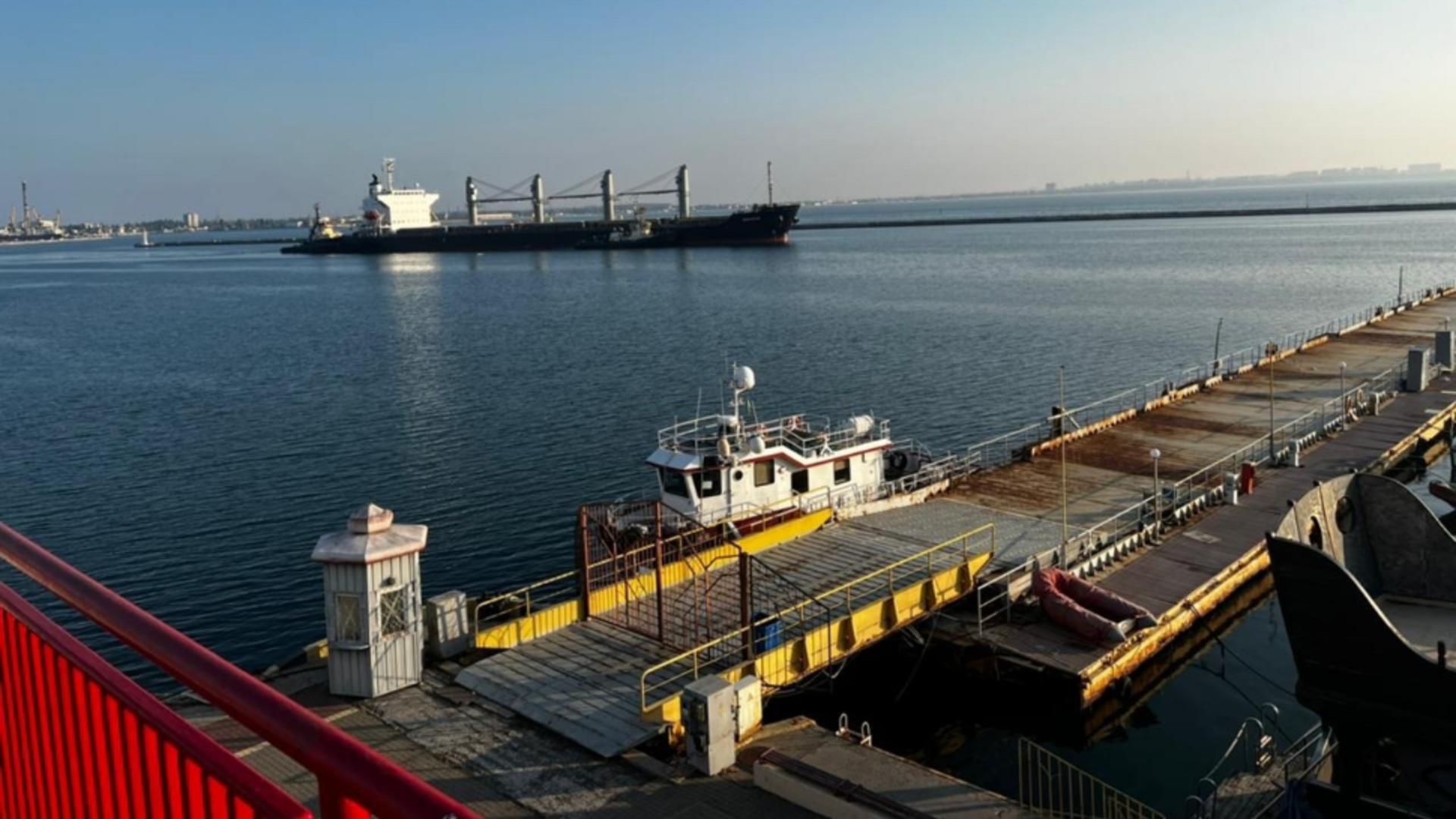 Încă 3 vase ucrainene cu cereale au părăsit Portul Odesa. Foto/Alexander Kubrakov