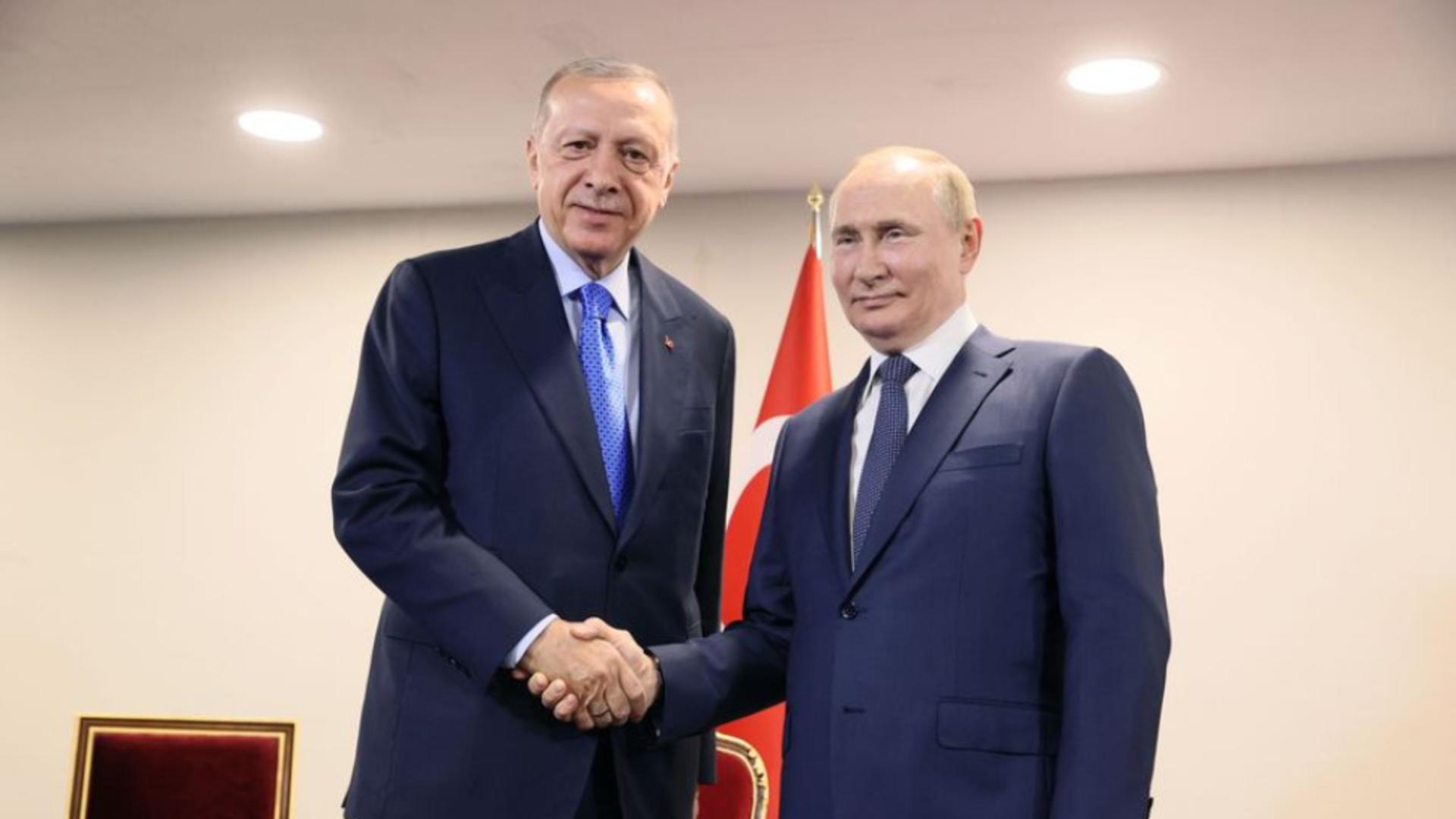 Vladimir Putin și Recep Tayyip Erdogan