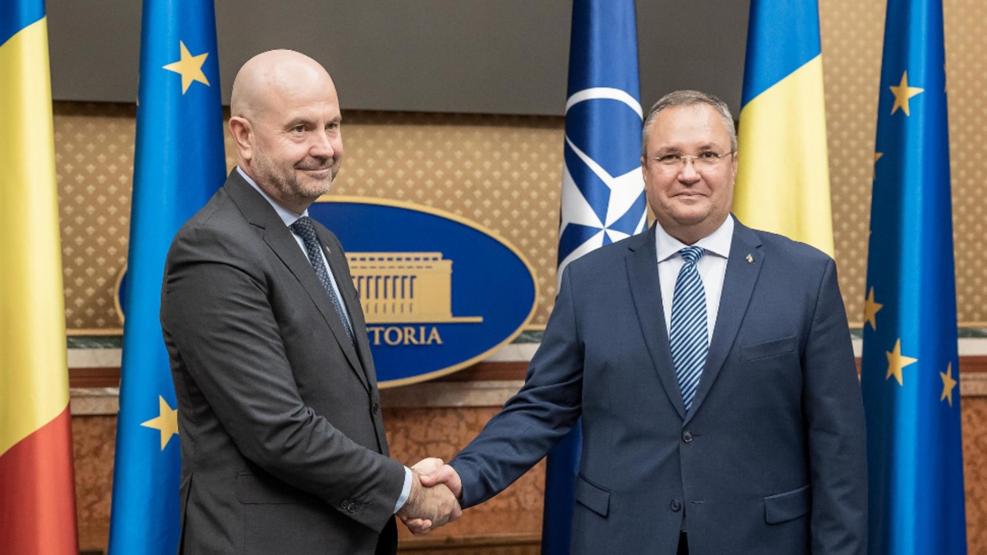 Premierul Ciucă l-a primit la Guvern pe ministrul Agriculturii din Republica Moldova 