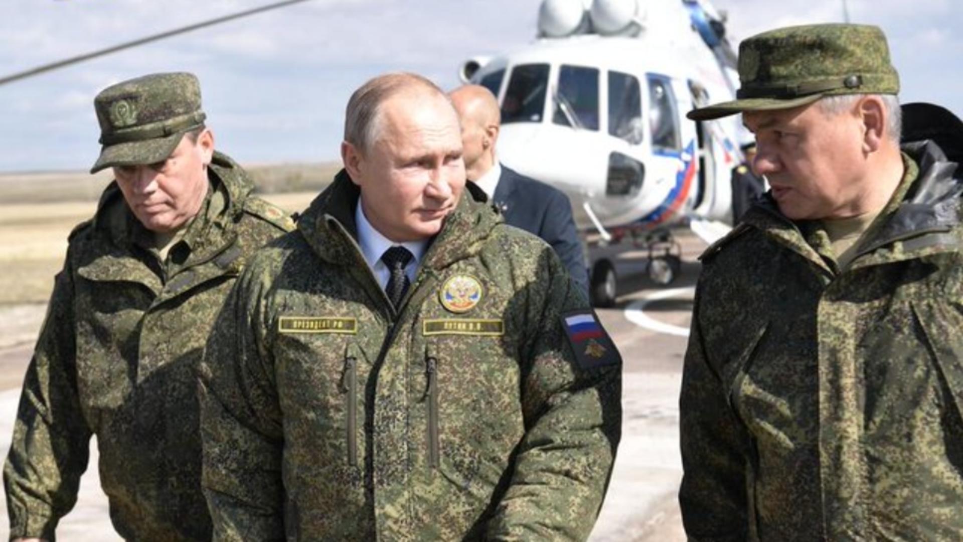 Strategii în războiul din Ucraina. Întâlnire de taină între Vladimir Putin și generalii săi - Exerciții militare în Siberia, alături de China