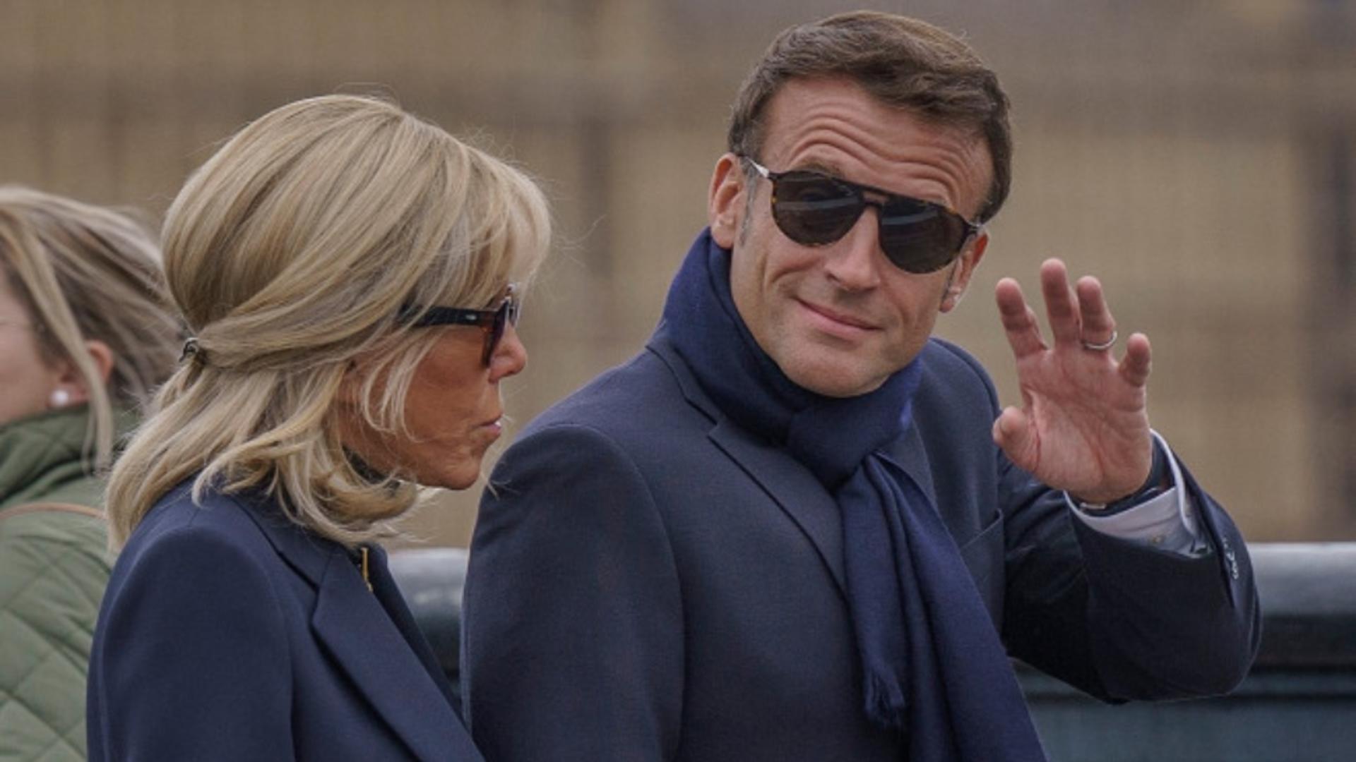 Emmanuel Macron și soția sa / Foto: Profi Media