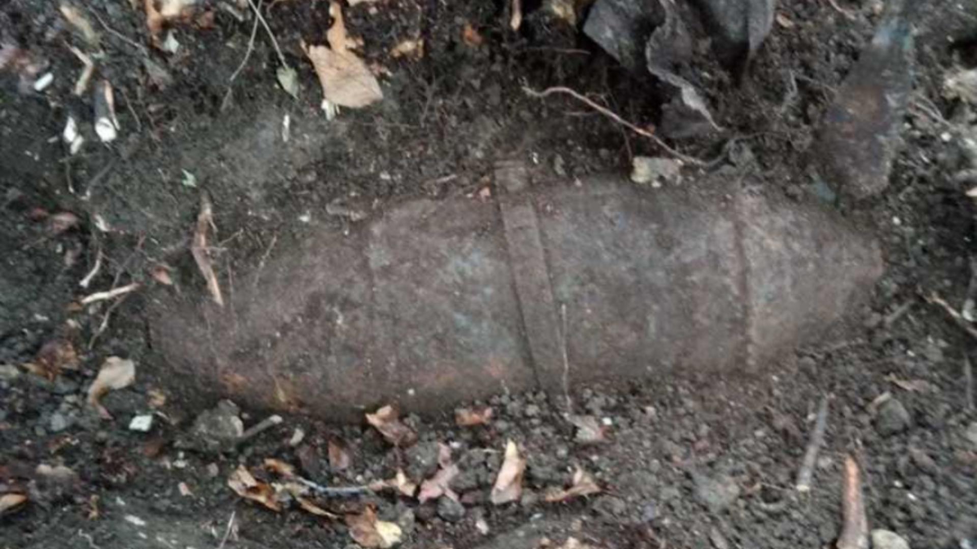 Pericol într-o pădure din Cluj: O bombă din anii 40, găsită întâmplător de doi turiști. Au intervenit pirotehniștii