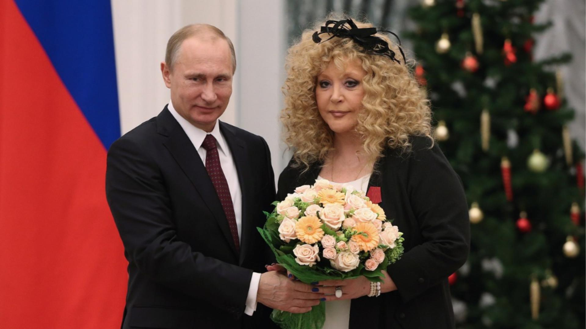 Alla Pugaciova și Vladimir Putin Foto: Profi Media