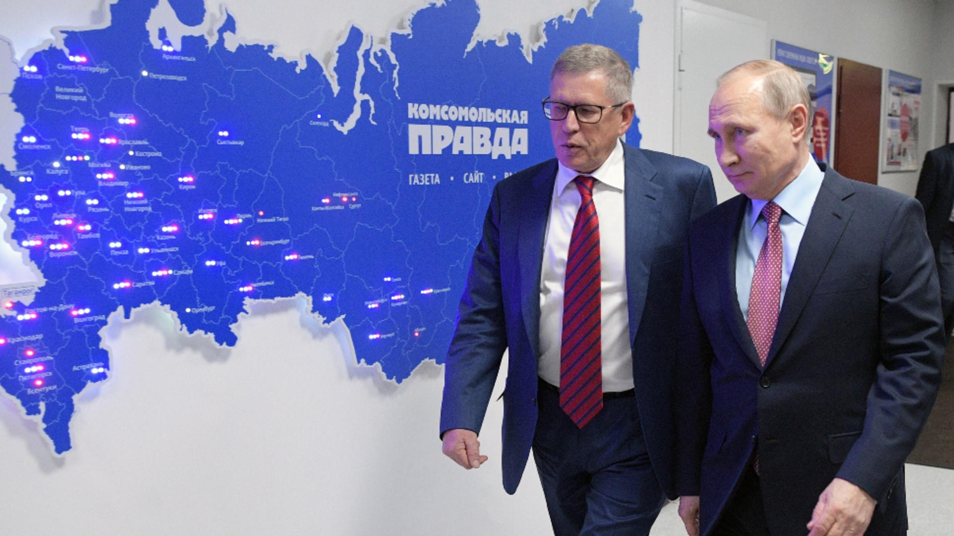 Vladimir Sungorkin și Vladimir Putin. Sursa foto: Profi Media