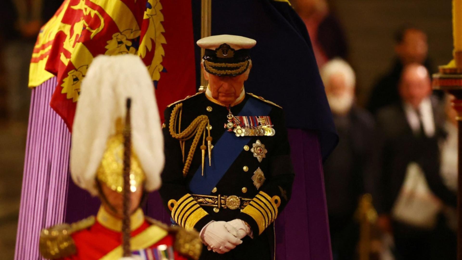 Funeralii Regina Angliei. Priveghiul Prinților - Regele Charles al III-lea Foto: Profi Media