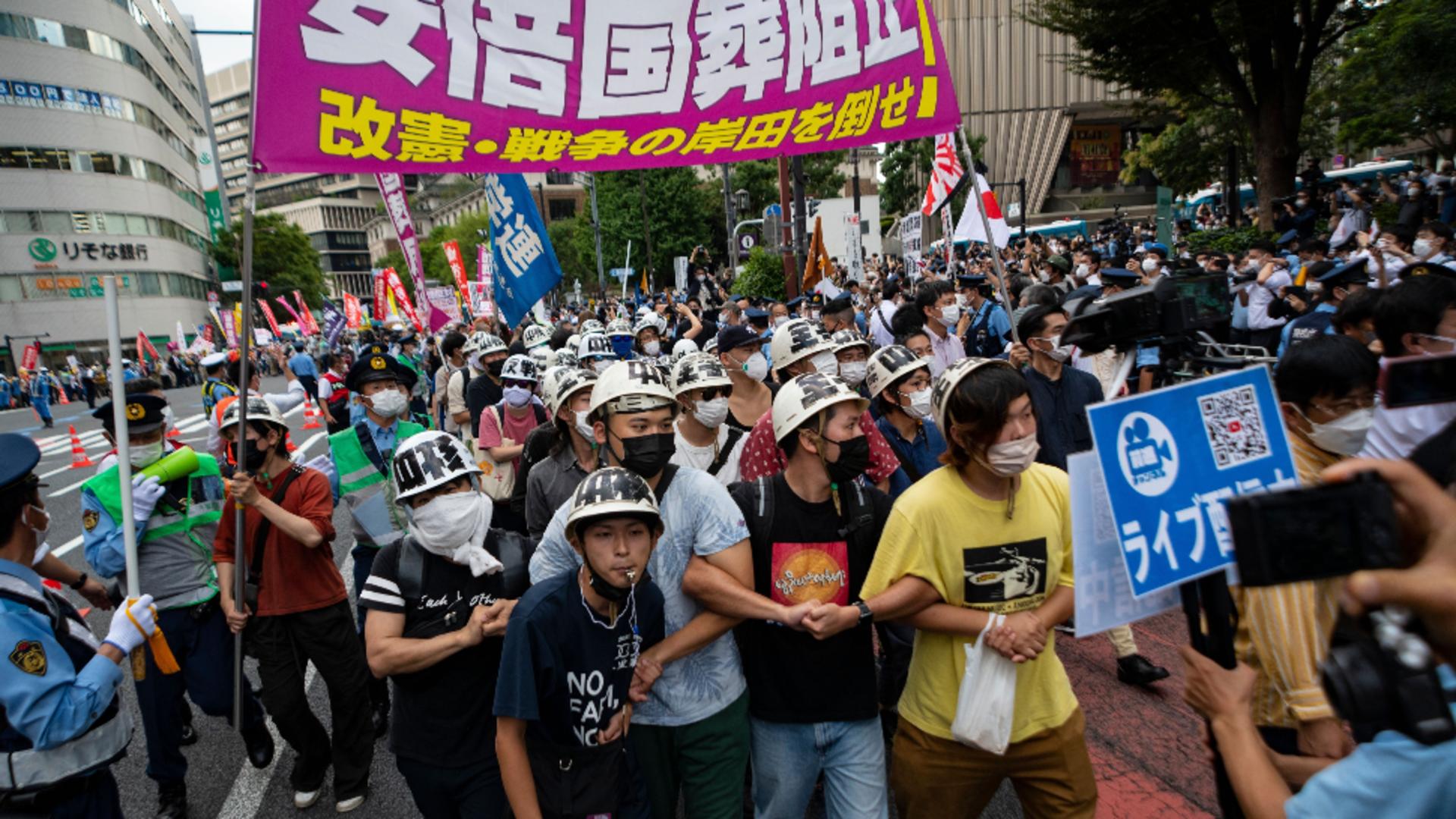 Protest în Japonia / Sursa foto: Profi Media