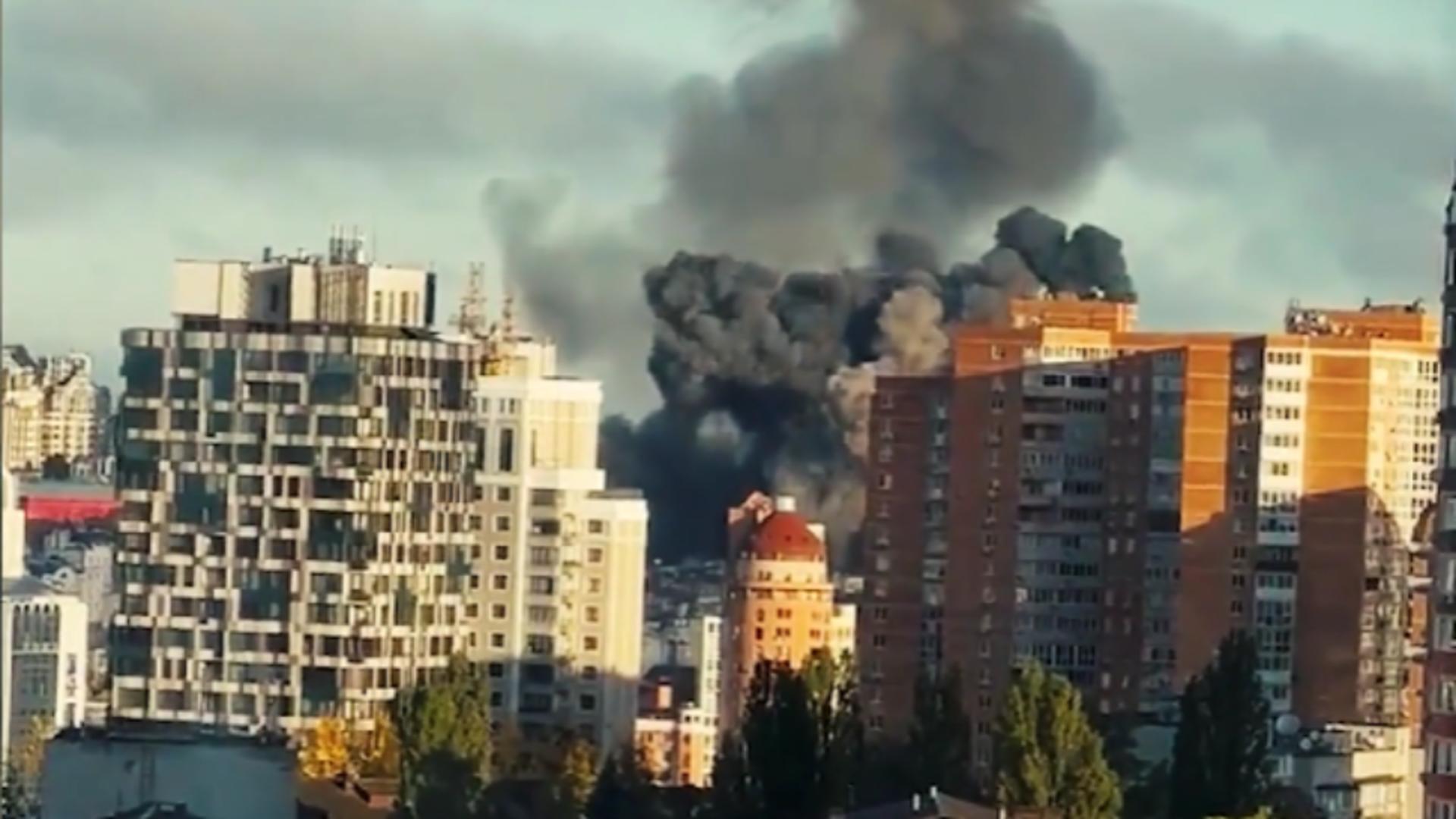 Bombardamente Ucraina/ Captură video